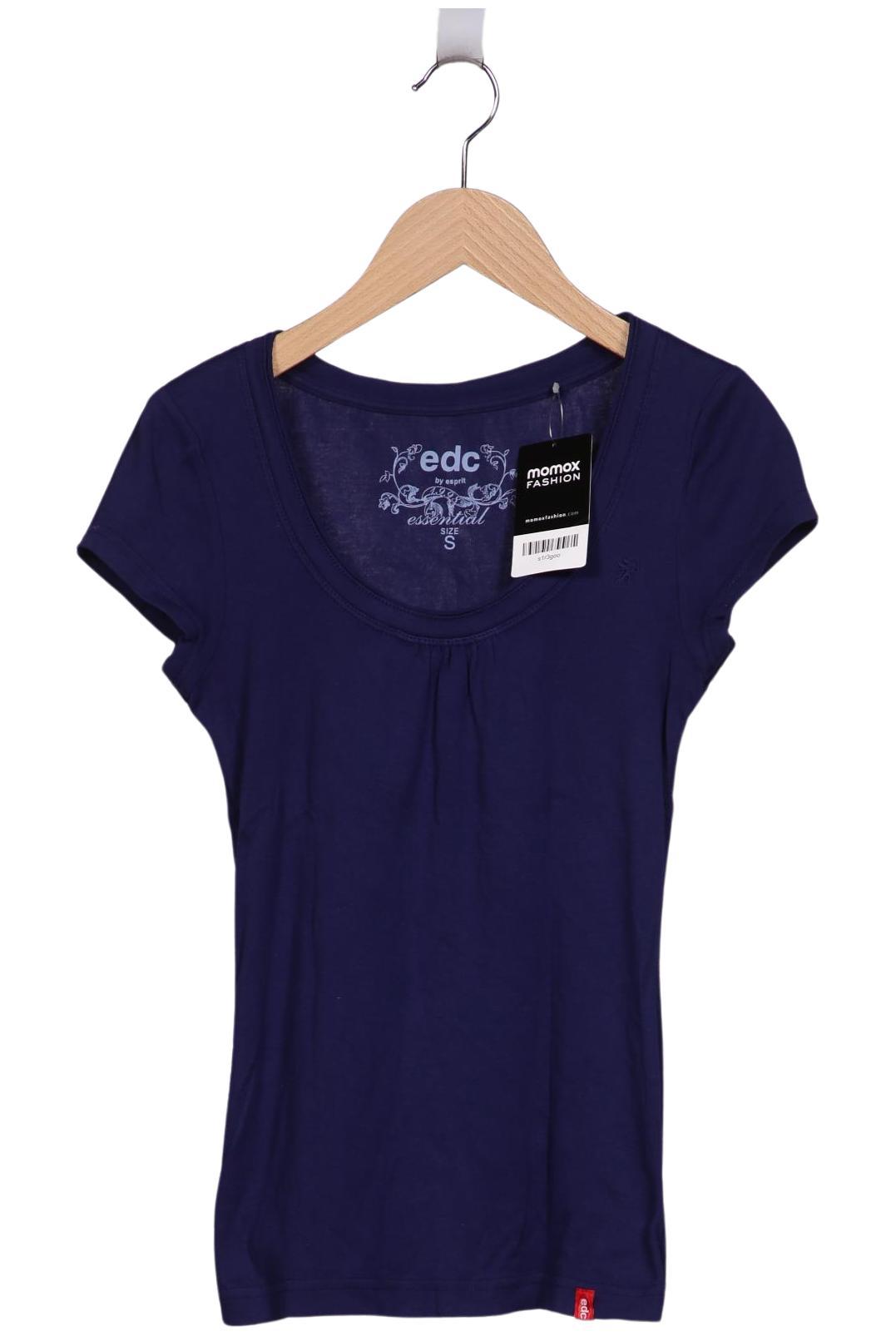 

edc by Esprit Damen T-Shirt, marineblau, Gr. 36