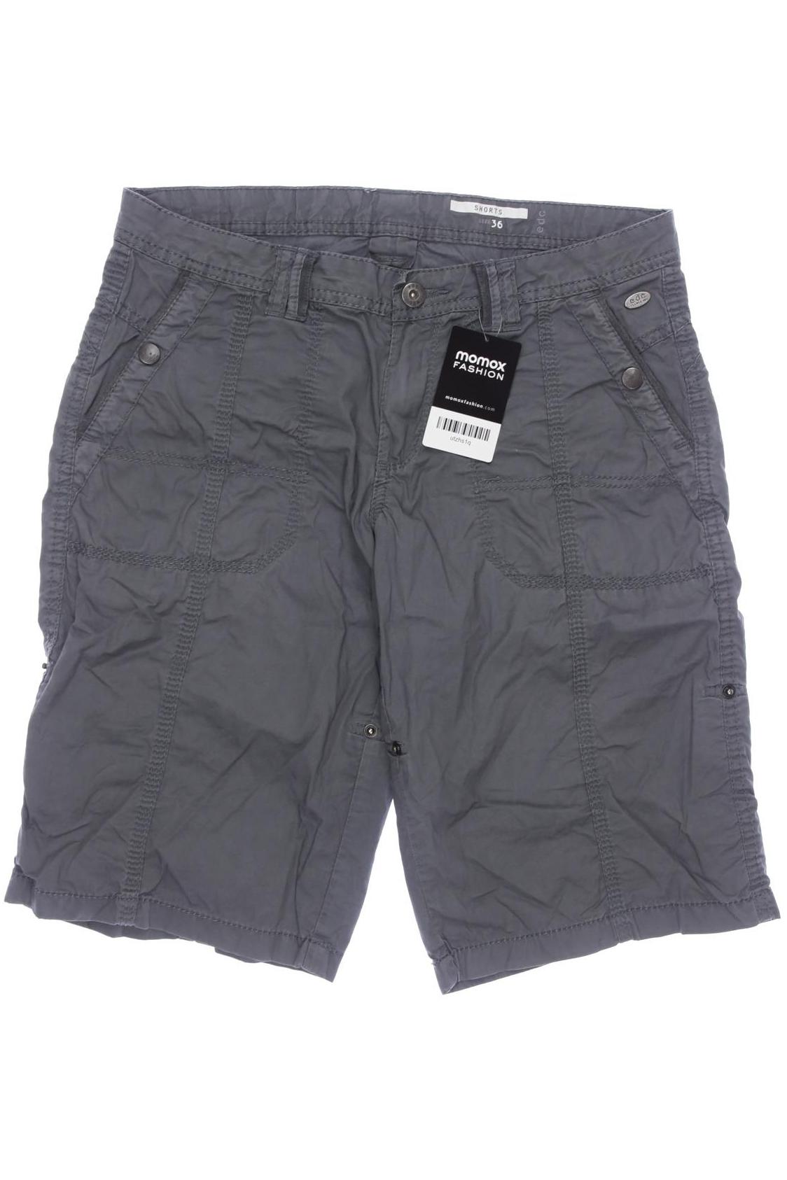 

edc by Esprit Damen Shorts, grau, Gr. 36