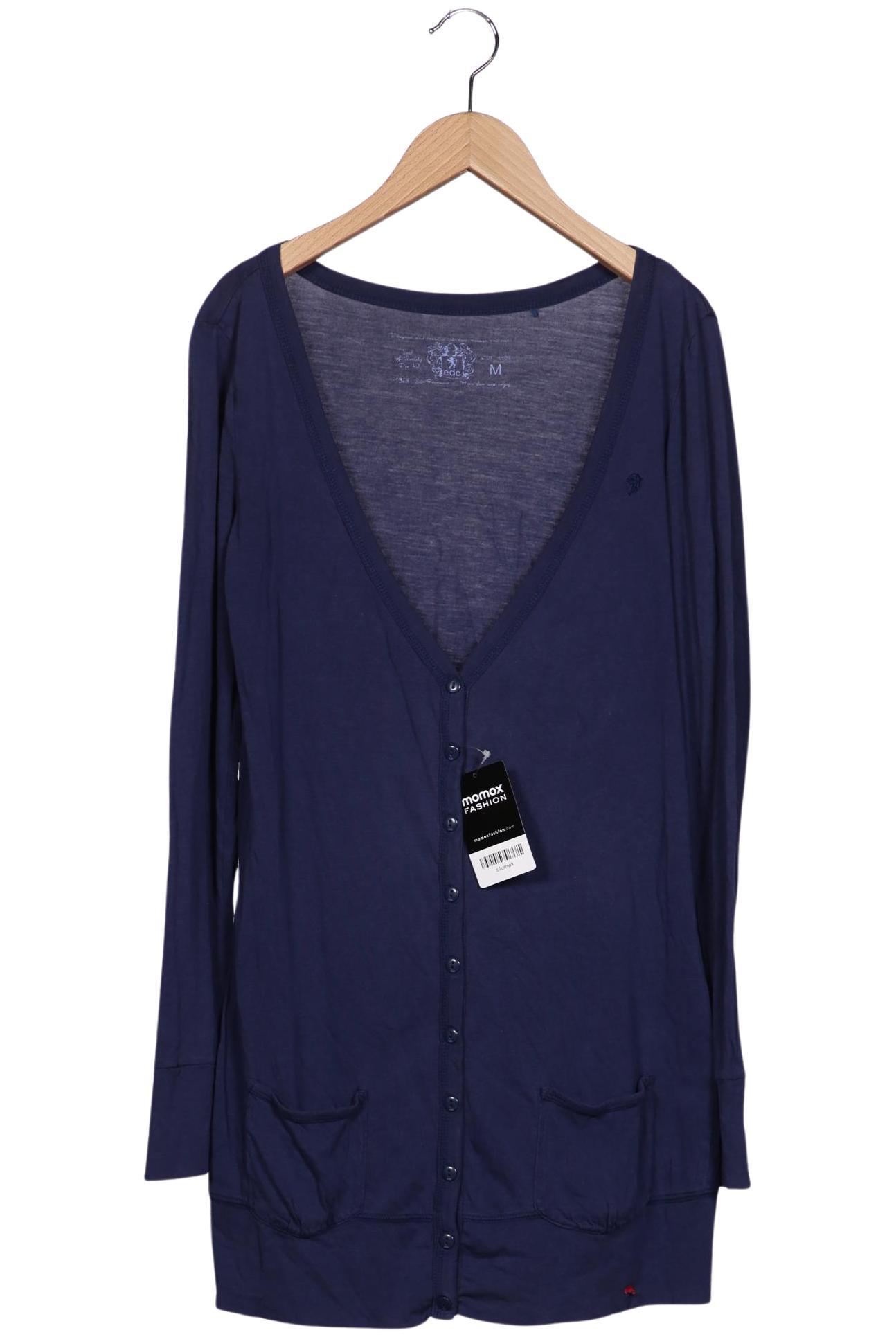 

edc by Esprit Damen Strickjacke, marineblau, Gr. 38