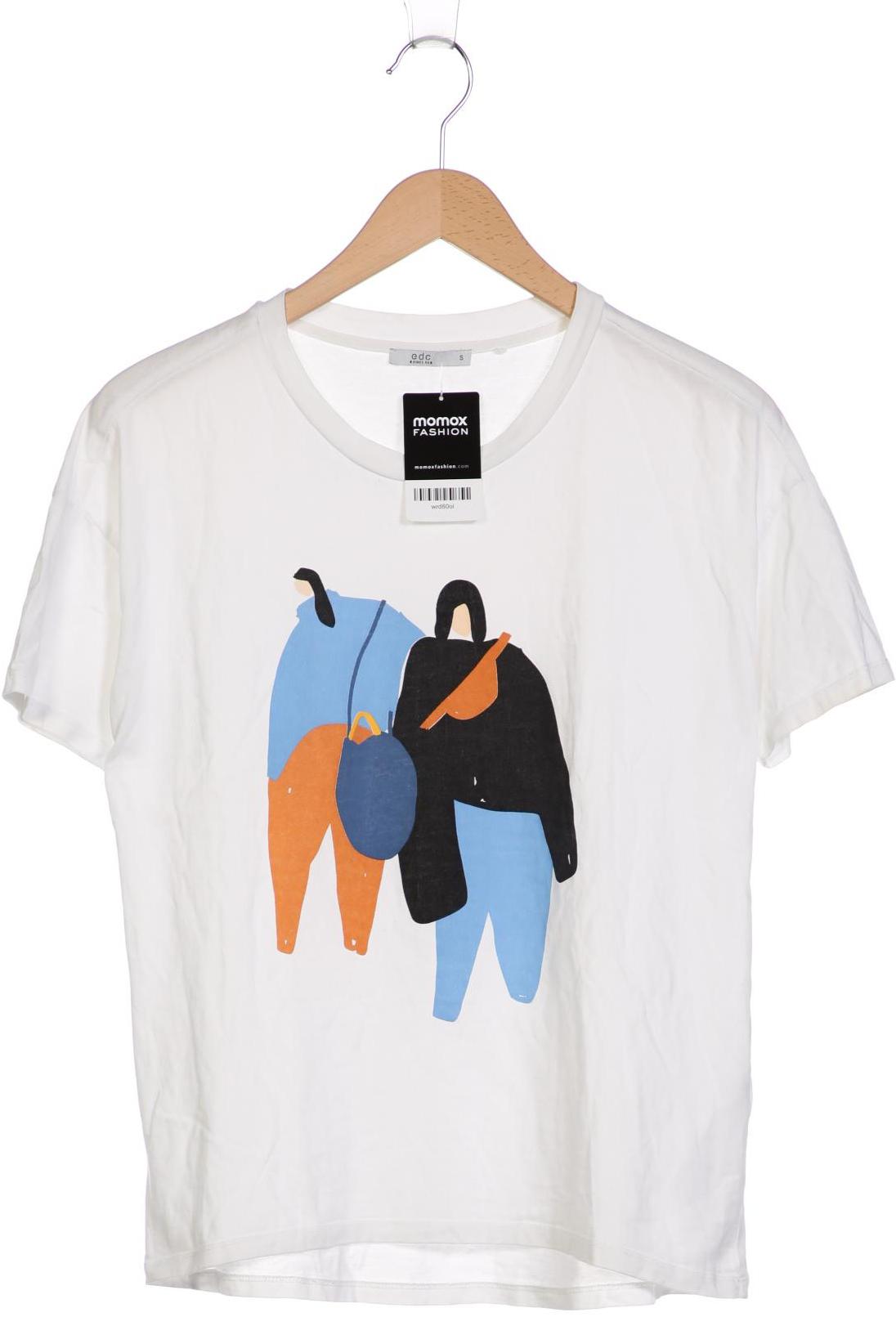 

edc by Esprit Damen T-Shirt, weiß, Gr. 36