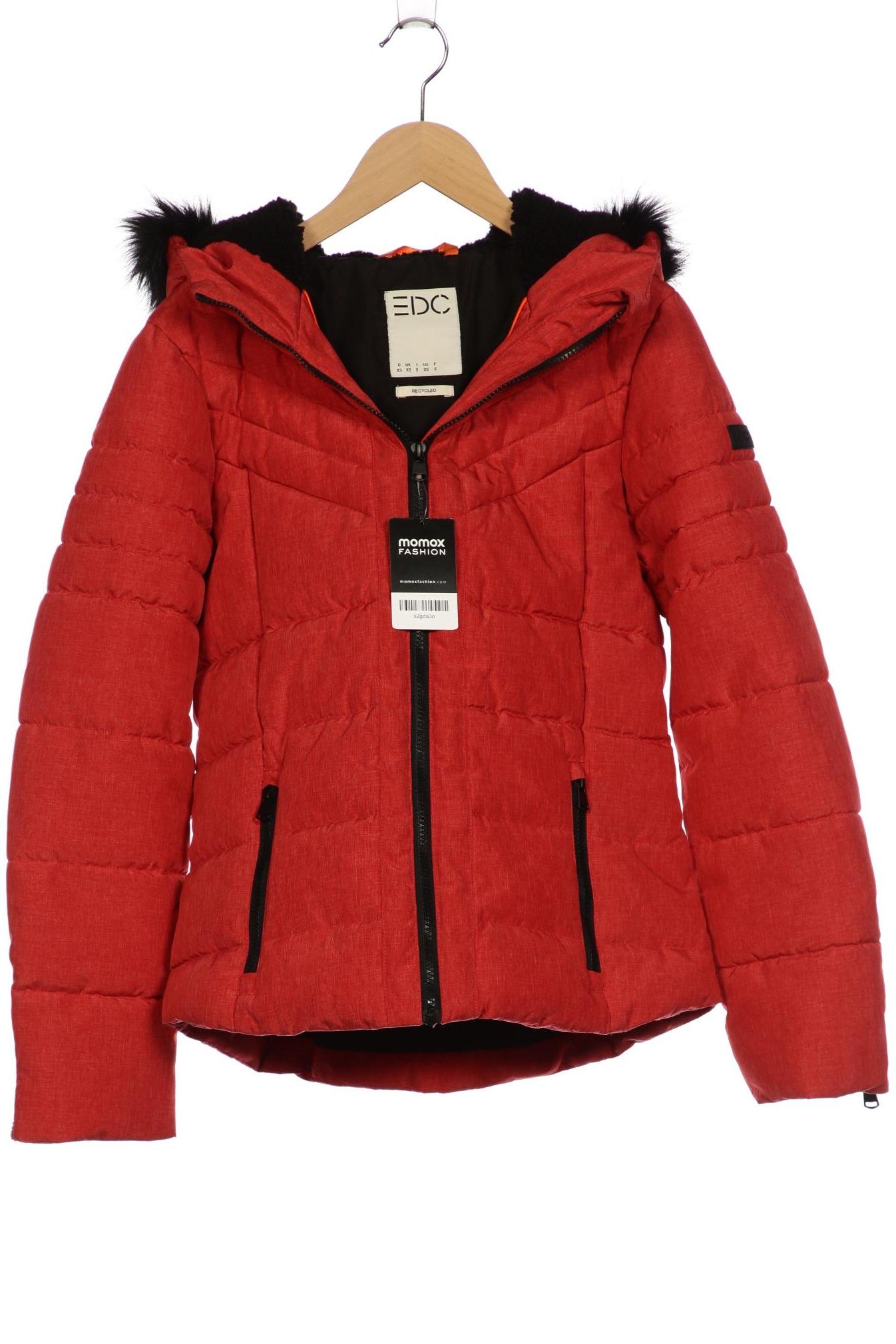 

edc by Esprit Damen Jacke, rot, Gr. 34