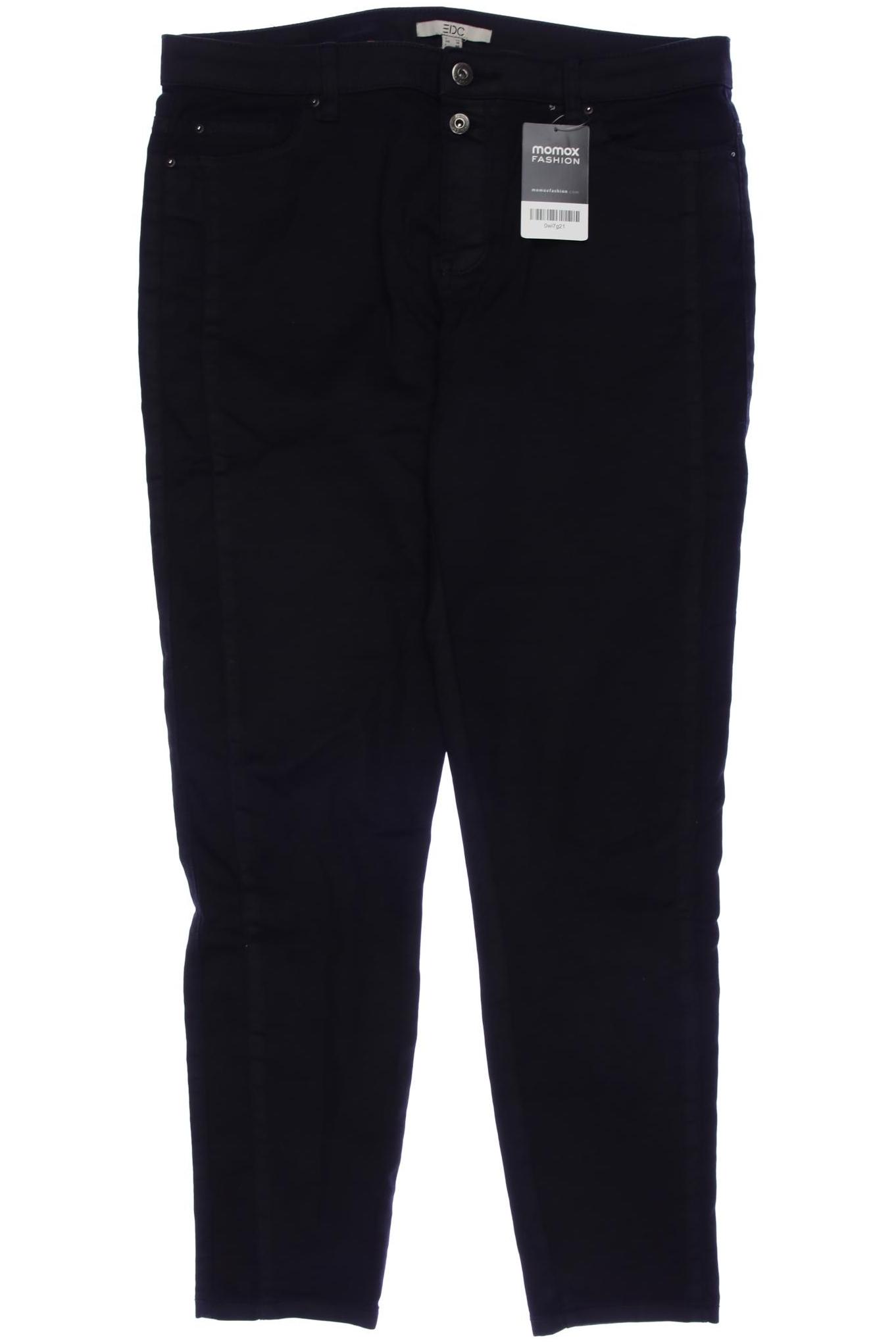 

edc by Esprit Damen Stoffhose, schwarz, Gr. 42