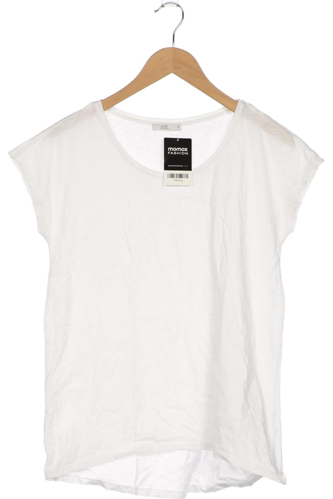 

edc by Esprit Damen T-Shirt, weiß, Gr. 36