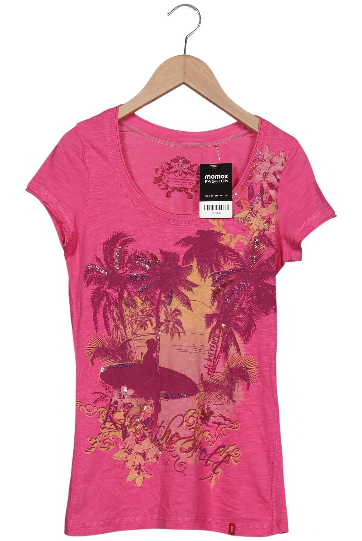 

edc by Esprit Damen T-Shirt, pink, Gr. 34