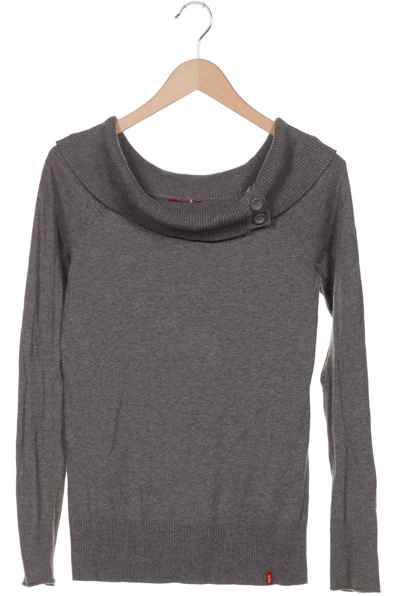 

edc by Esprit Damen Pullover, grau, Gr. 38