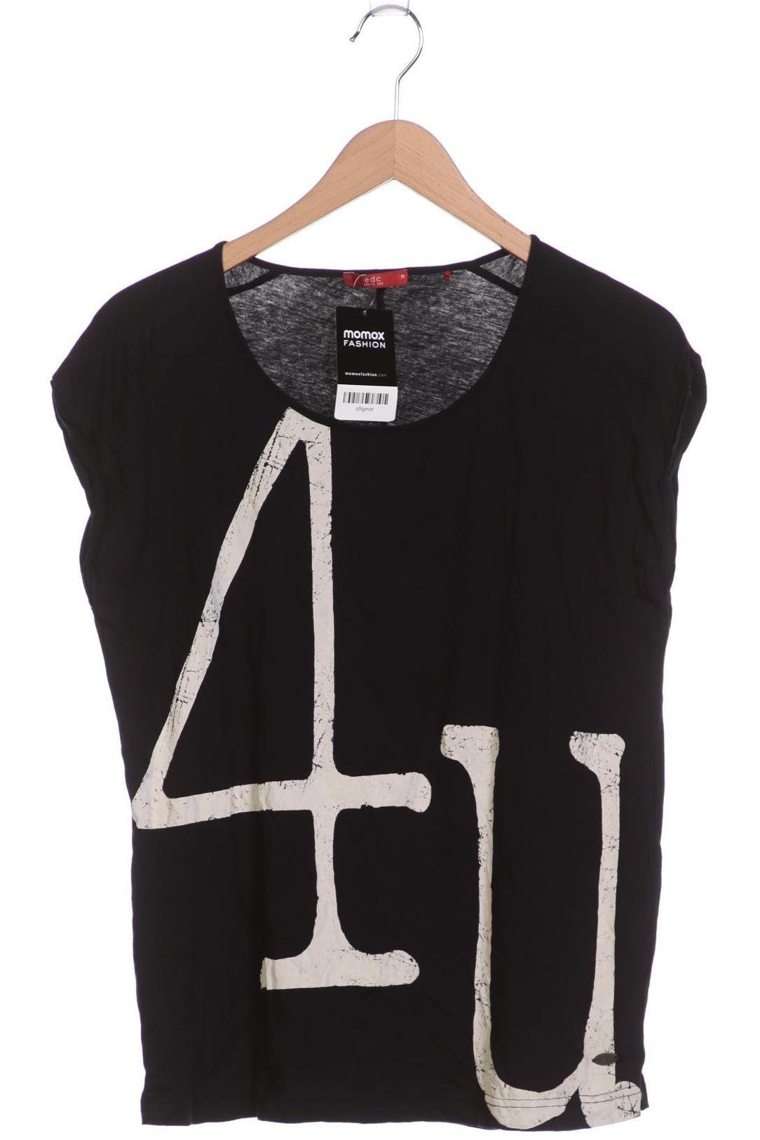 

edc by Esprit Damen T-Shirt, schwarz