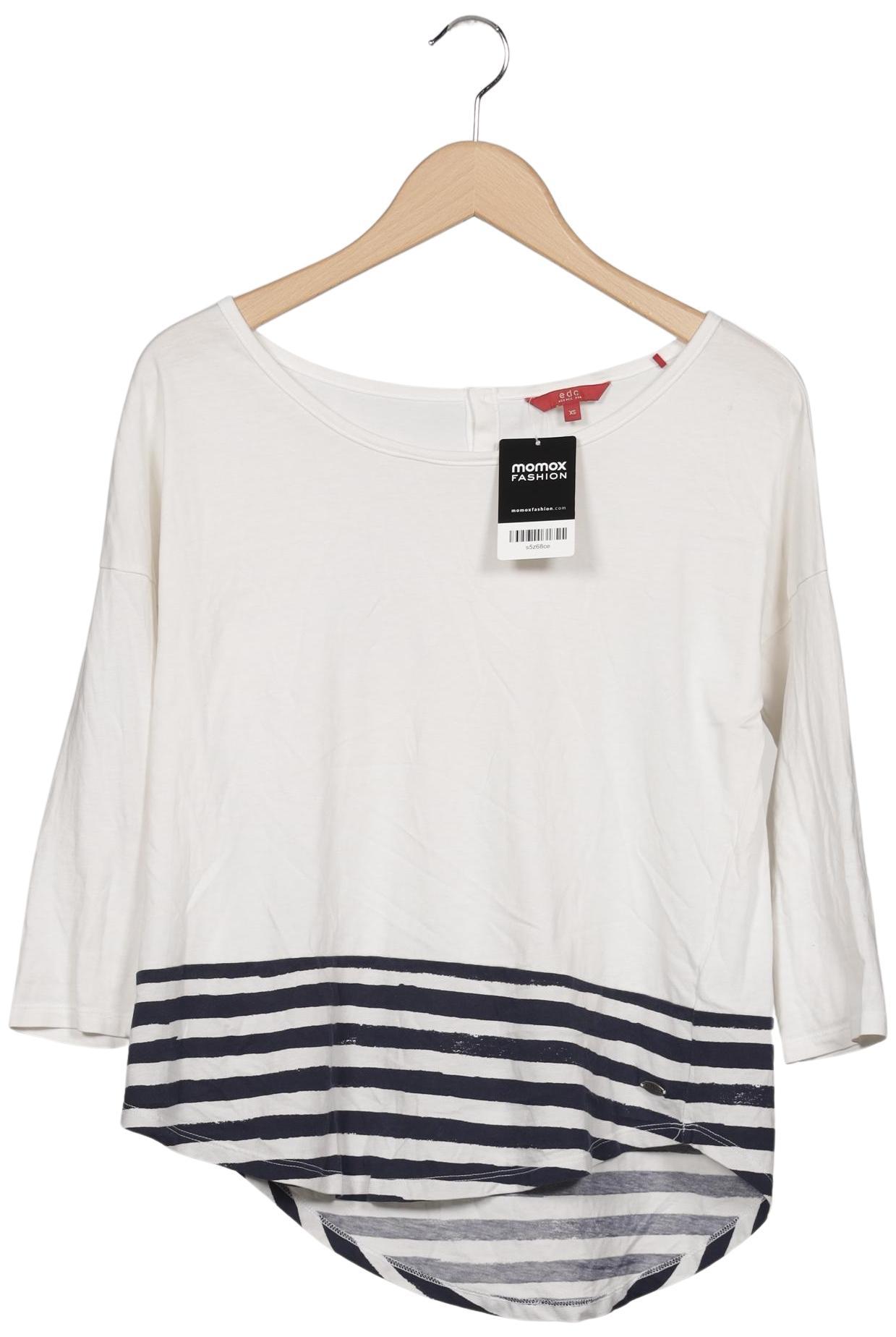 

edc by Esprit Damen Langarmshirt, mehrfarbig, Gr. 34