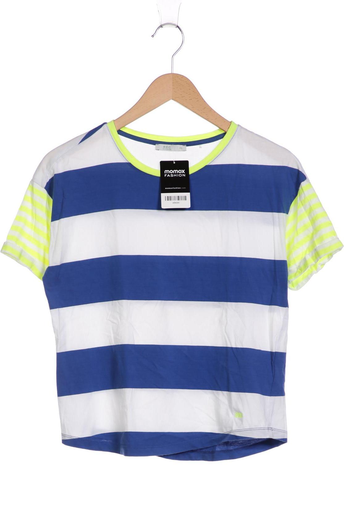 

edc by Esprit Damen T-Shirt, blau, Gr. 34