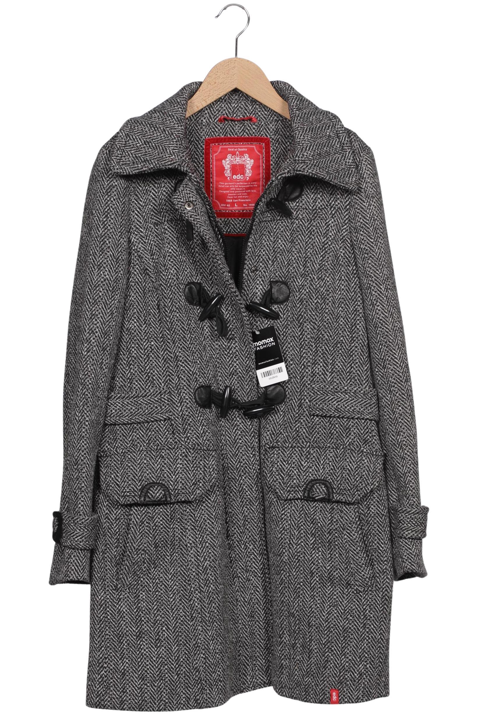 

edc by Esprit Damen Mantel, schwarz, Gr. 40