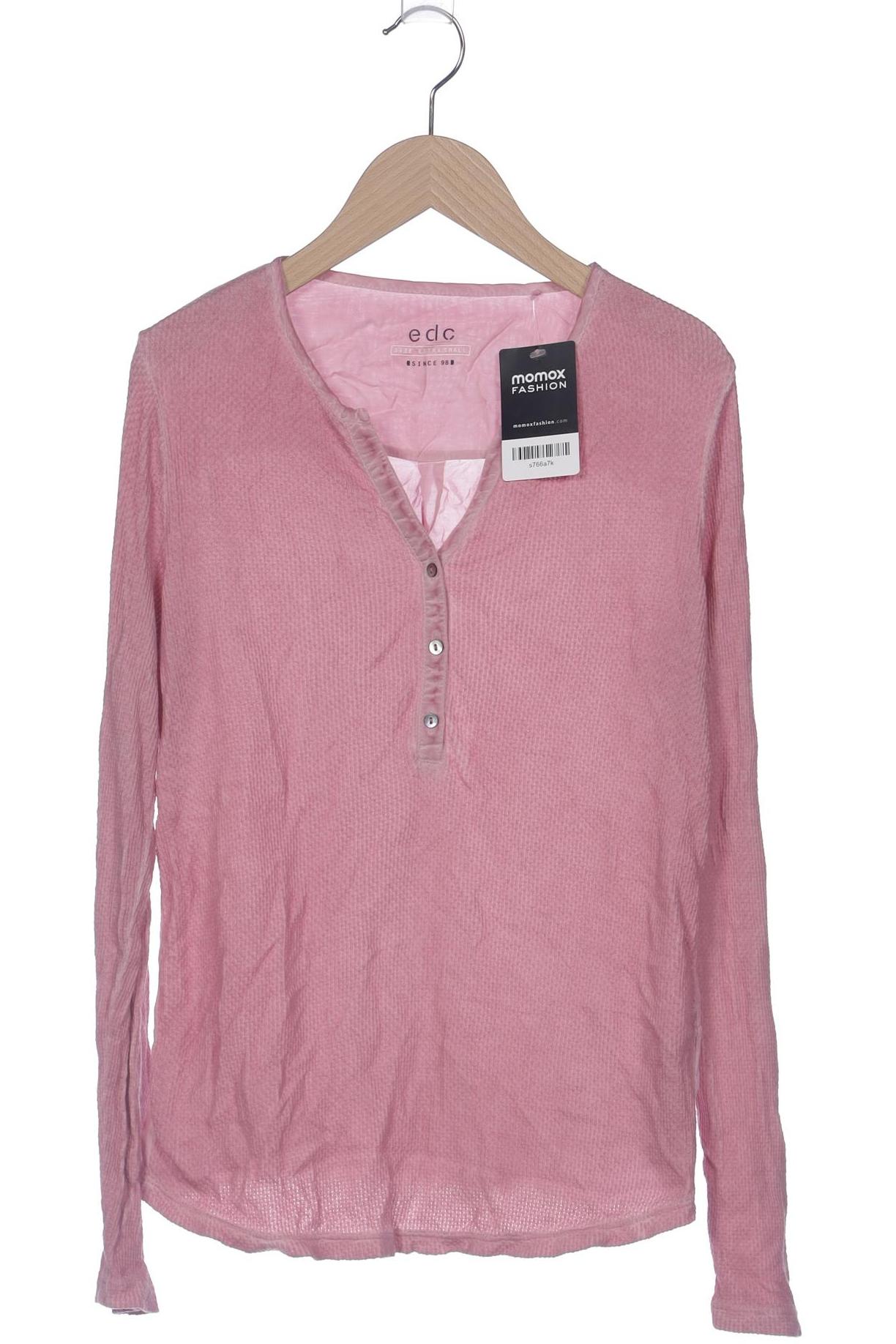 

edc by Esprit Damen Langarmshirt, pink, Gr. 36