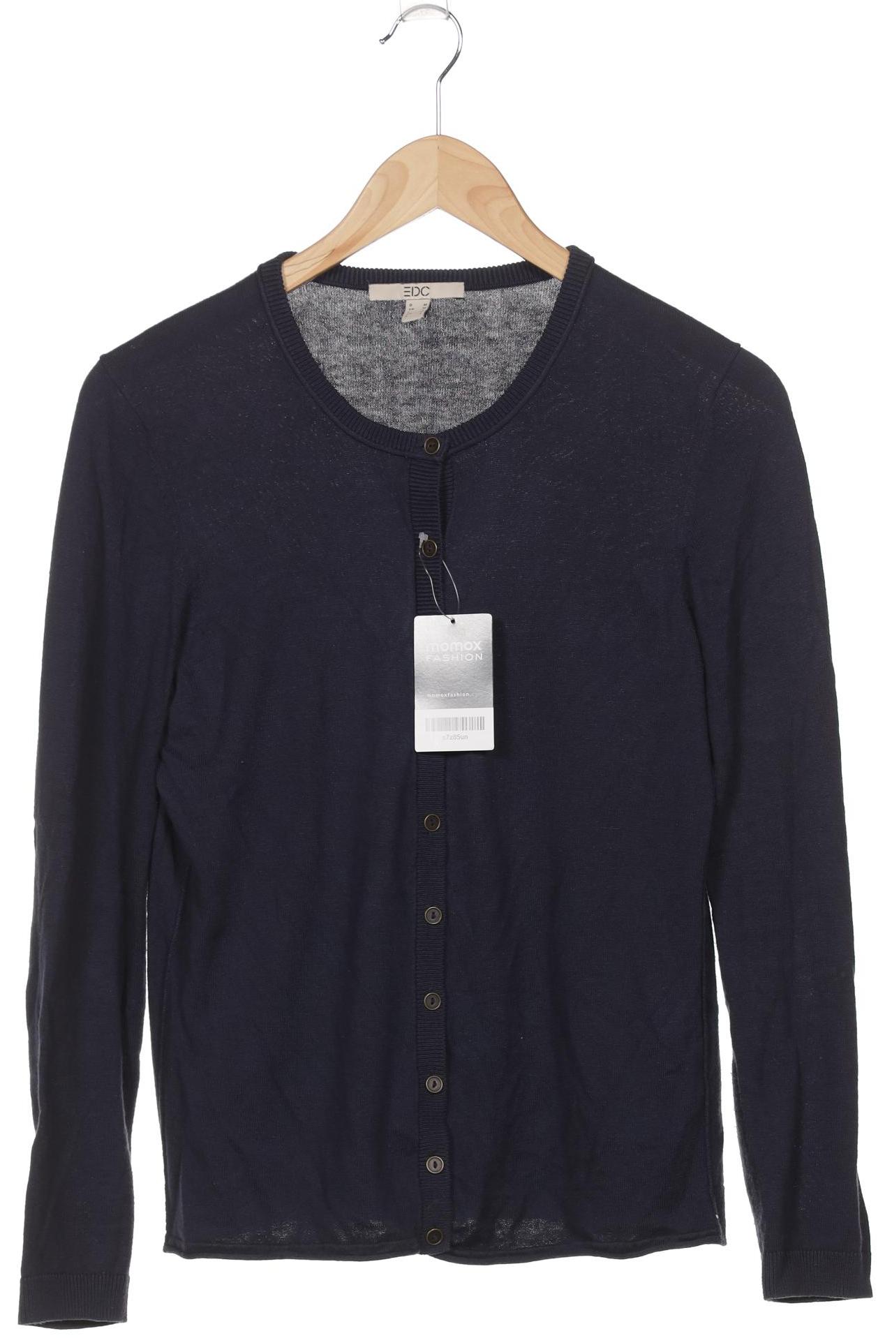 

edc by Esprit Damen Strickjacke, marineblau, Gr. 38