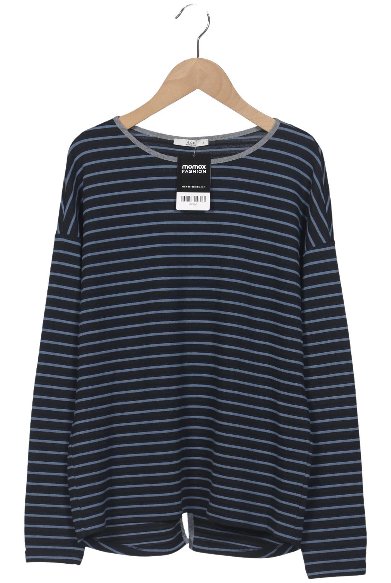 

edc by Esprit Damen Langarmshirt, marineblau, Gr. 42