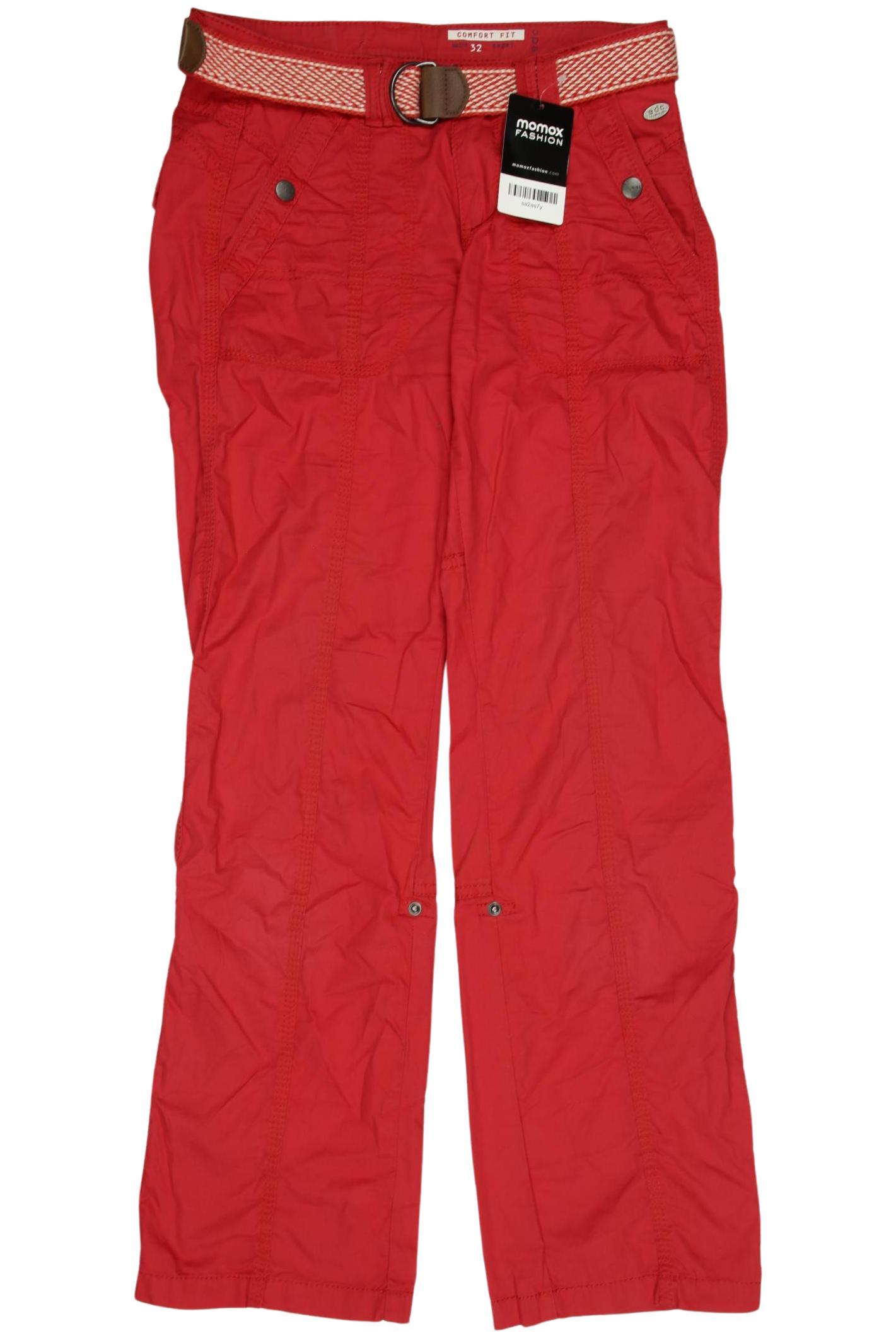 

edc by Esprit Damen Stoffhose, rot, Gr. 32