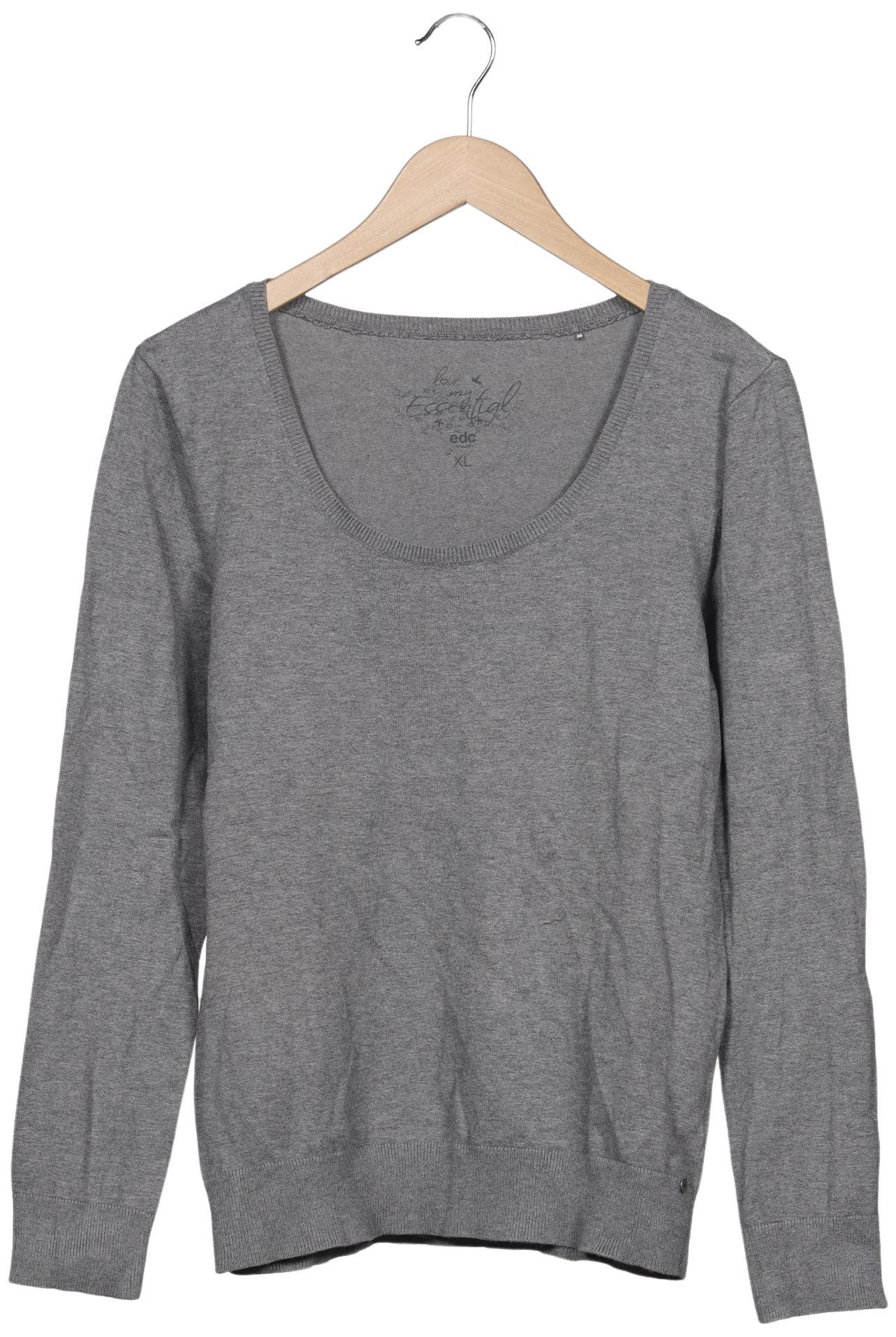 

edc by Esprit Damen Pullover, grau, Gr. 44