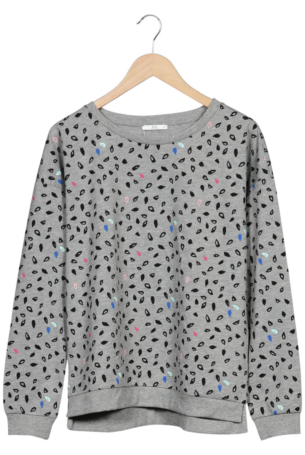 

edc by Esprit Damen Sweatshirt, grau, Gr. 44