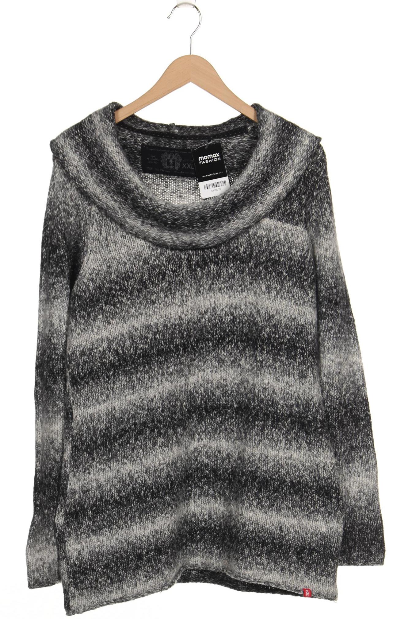 

edc by Esprit Damen Pullover, grau, Gr. 46