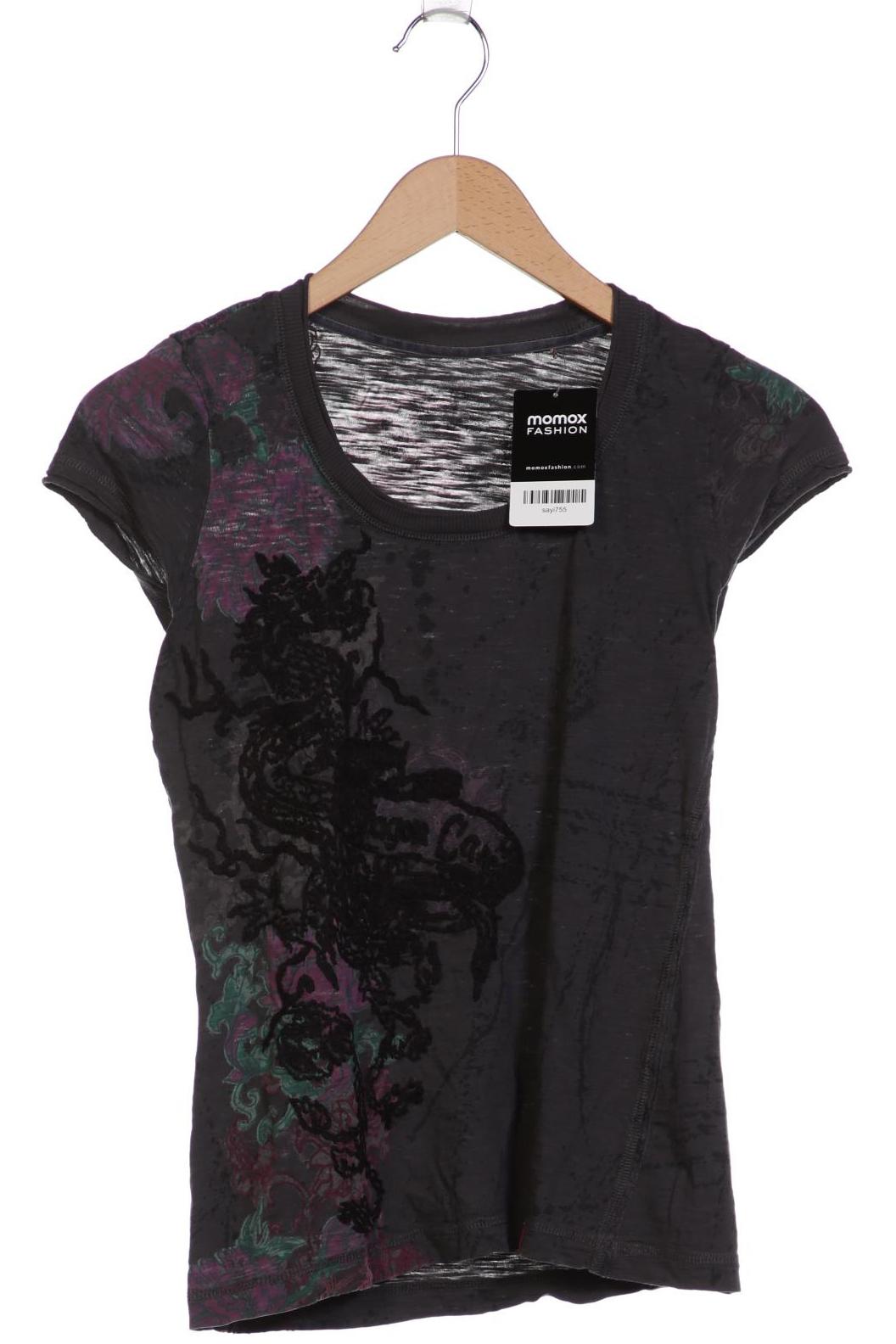 

edc by Esprit Damen T-Shirt, grau, Gr. 36