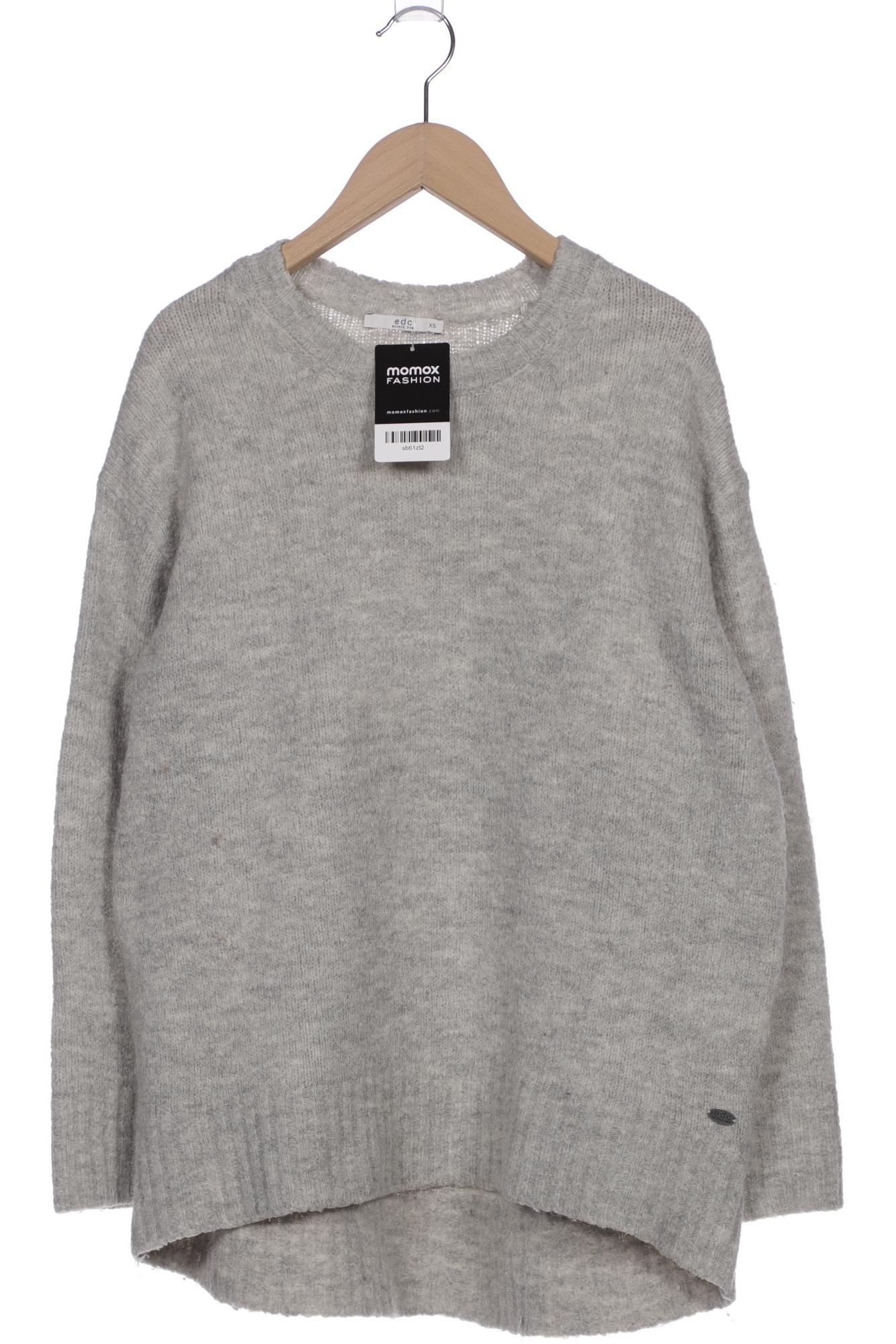 

edc by Esprit Damen Pullover, grau, Gr. 34