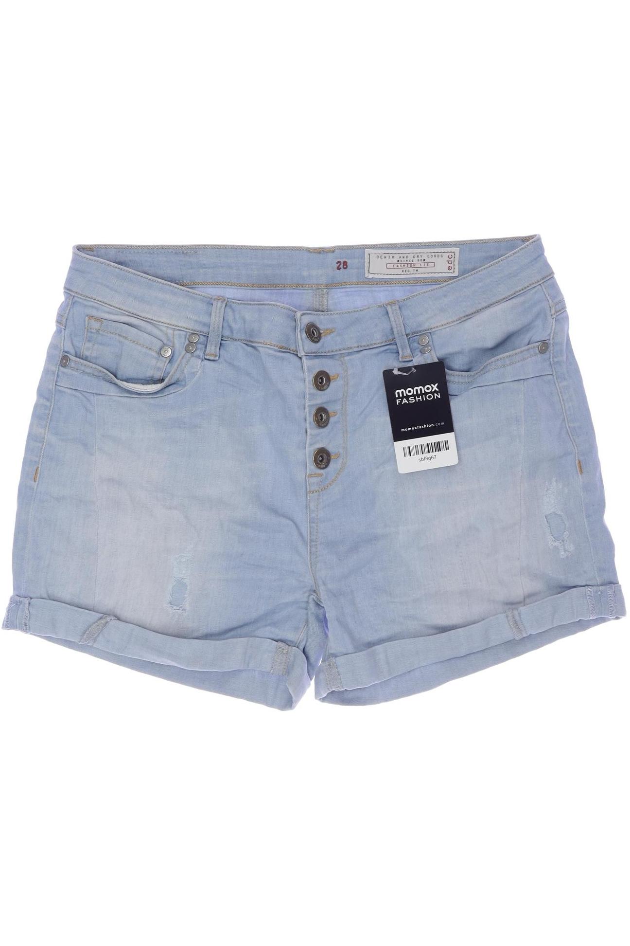 

edc by Esprit Damen Shorts, blau, Gr. 28