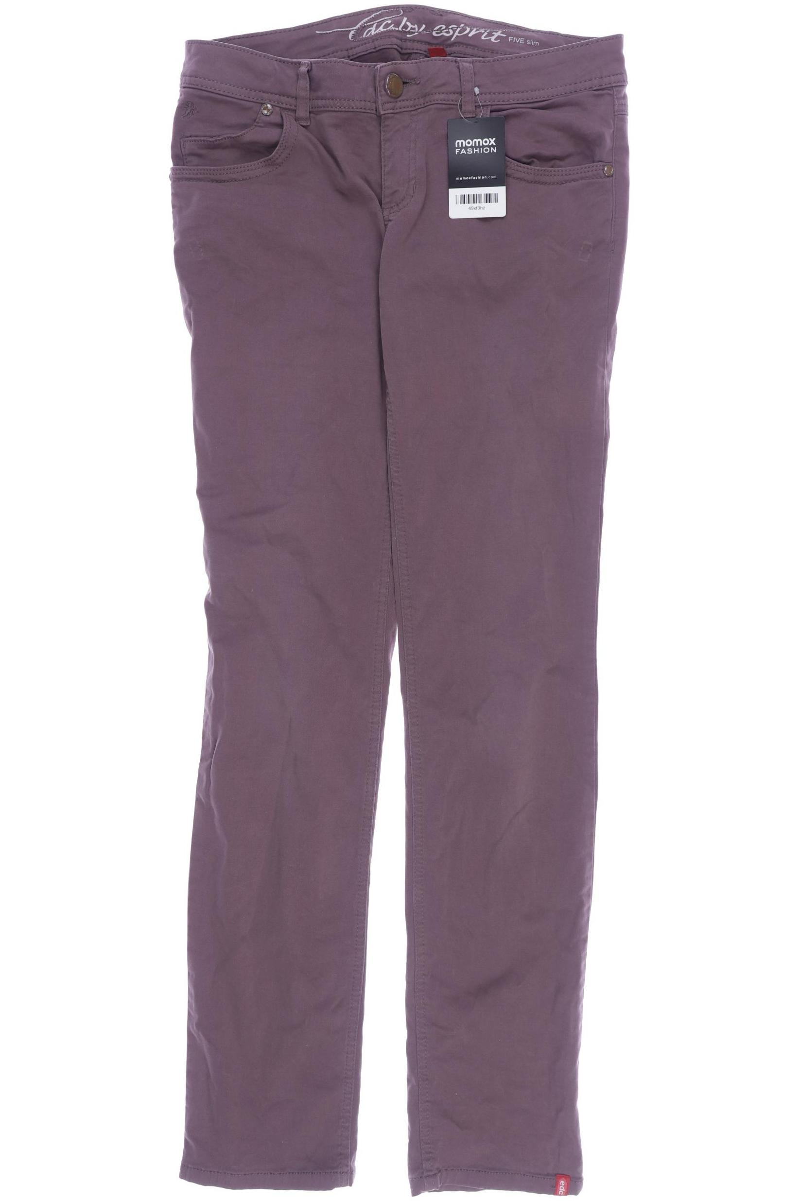 

edc by Esprit Damen Stoffhose, bordeaux, Gr. 38