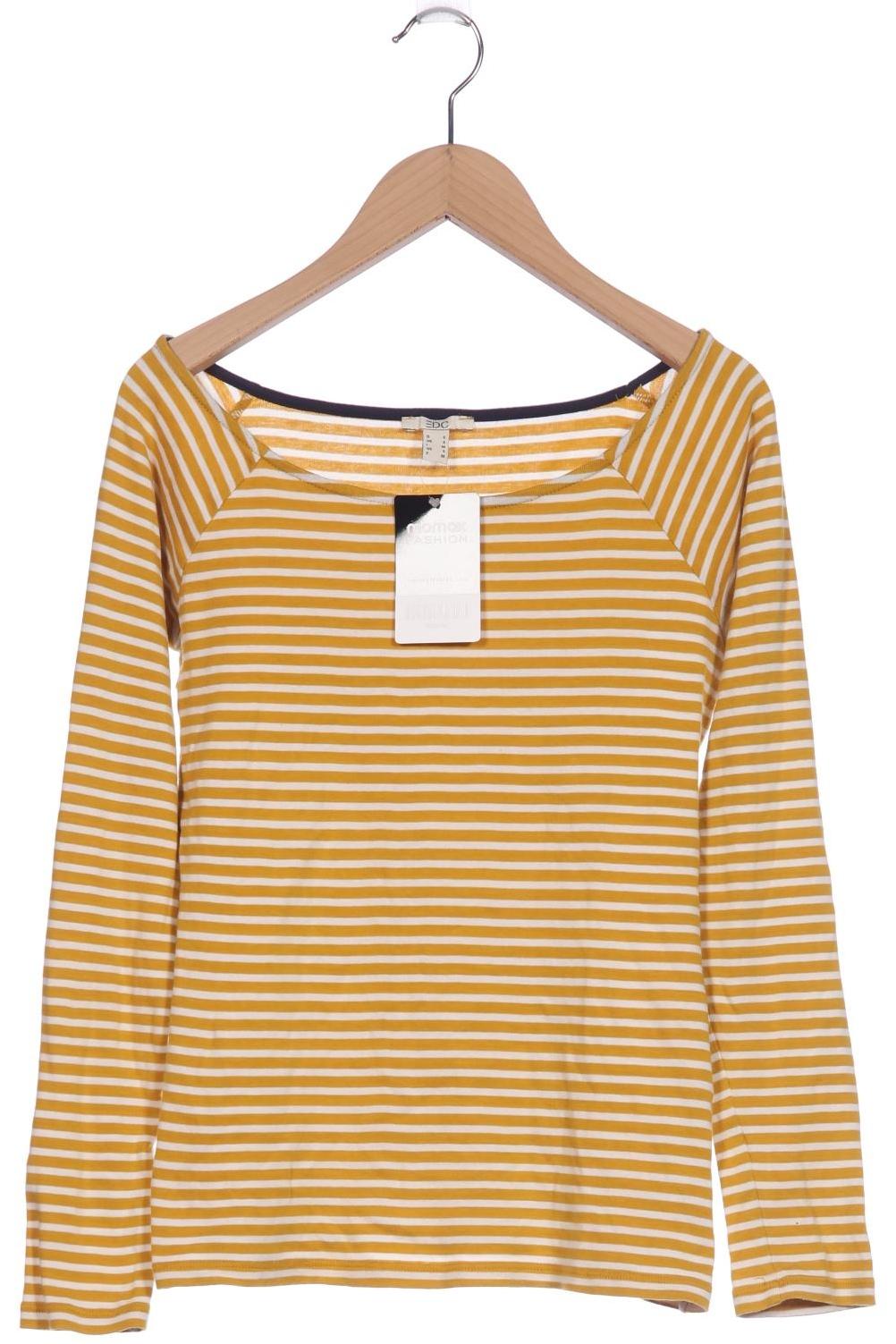 

edc by Esprit Damen Langarmshirt, gelb, Gr. 36