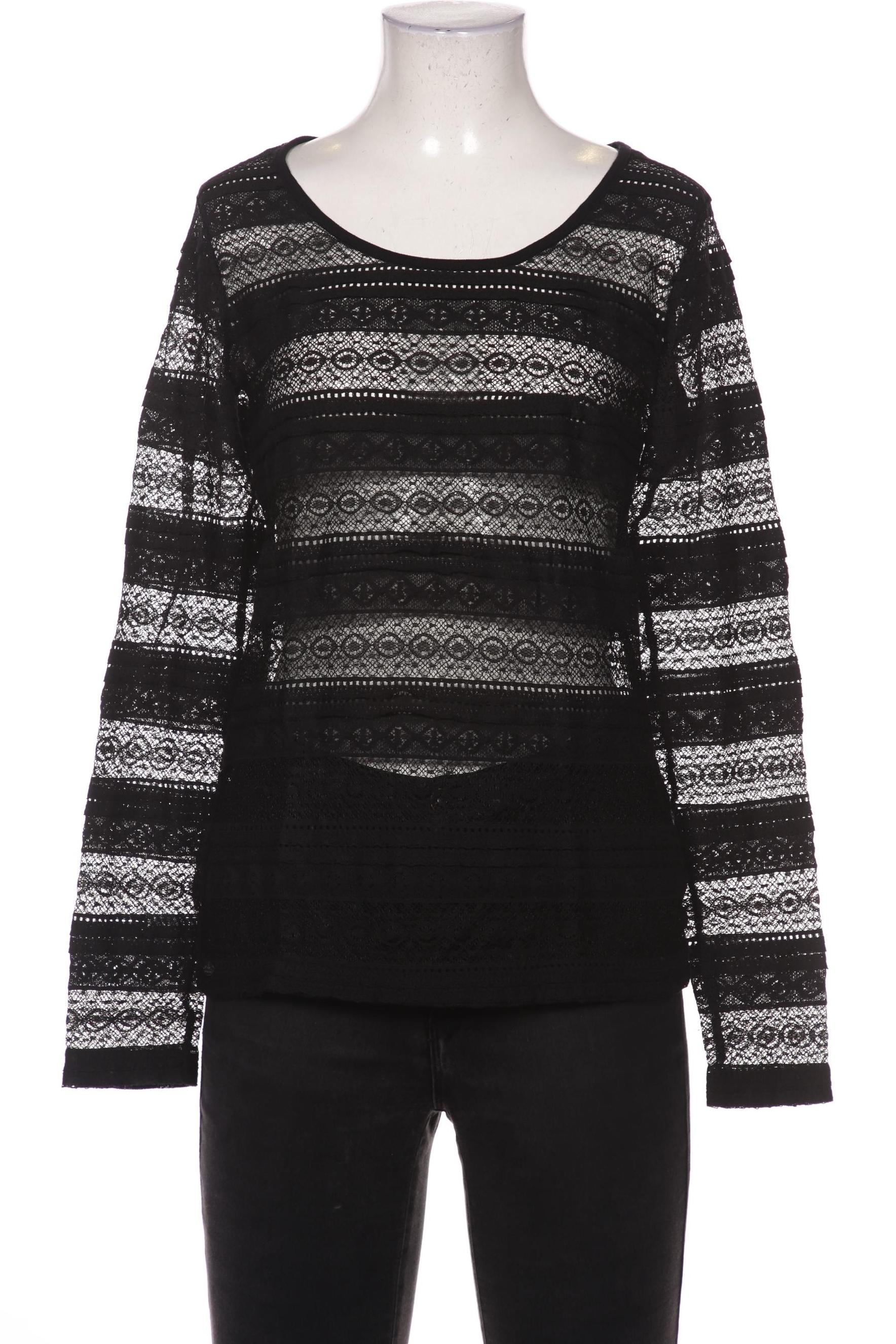 

edc by Esprit Damen Langarmshirt, schwarz, Gr. 38