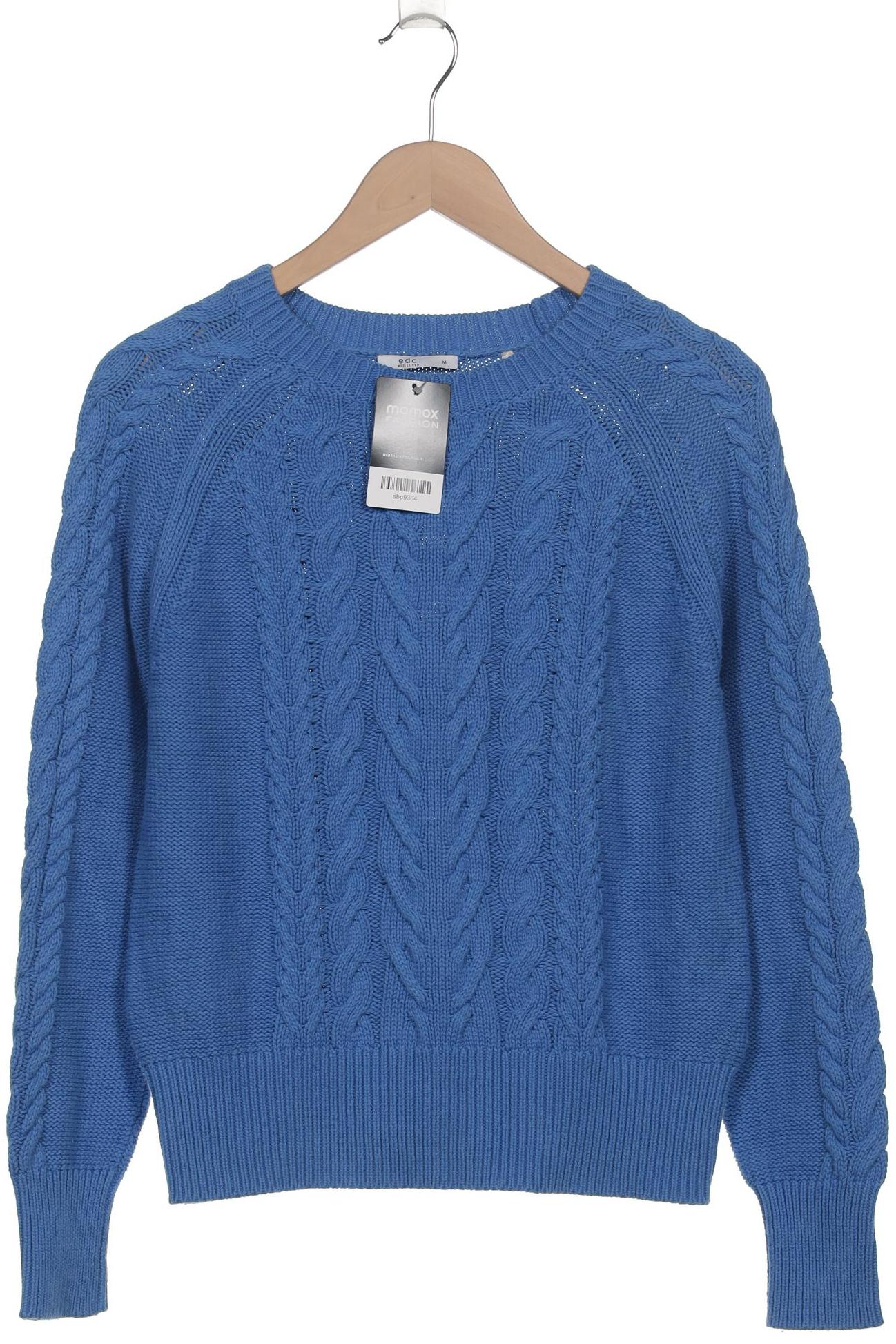 

edc by Esprit Damen Pullover, blau, Gr. 38