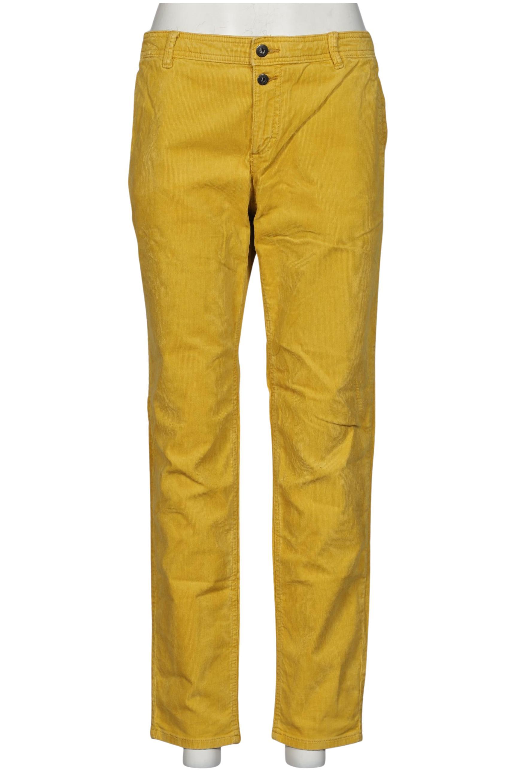 

edc by Esprit Damen Stoffhose, gelb, Gr. 40