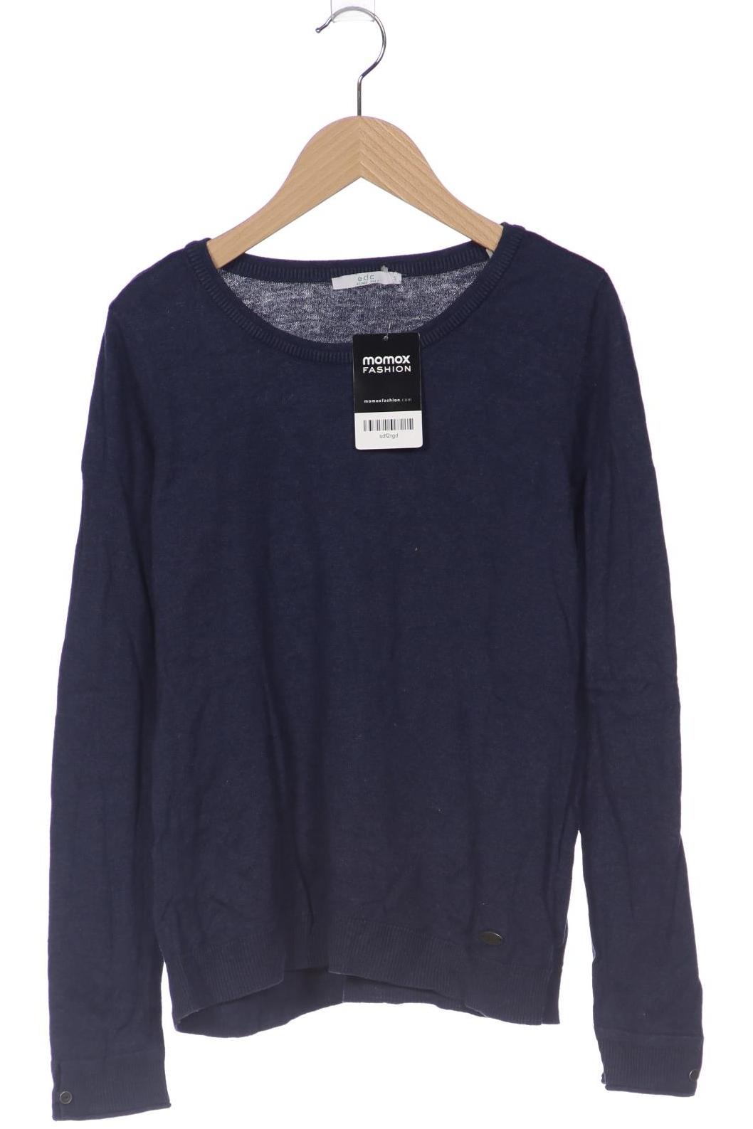 

edc by Esprit Damen Pullover, blau, Gr. 36