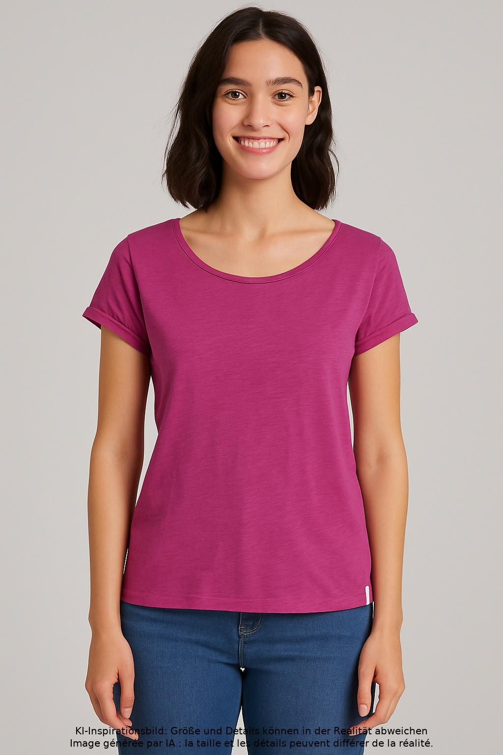 

edc by Esprit Damen T-Shirt, pink, Gr. 34