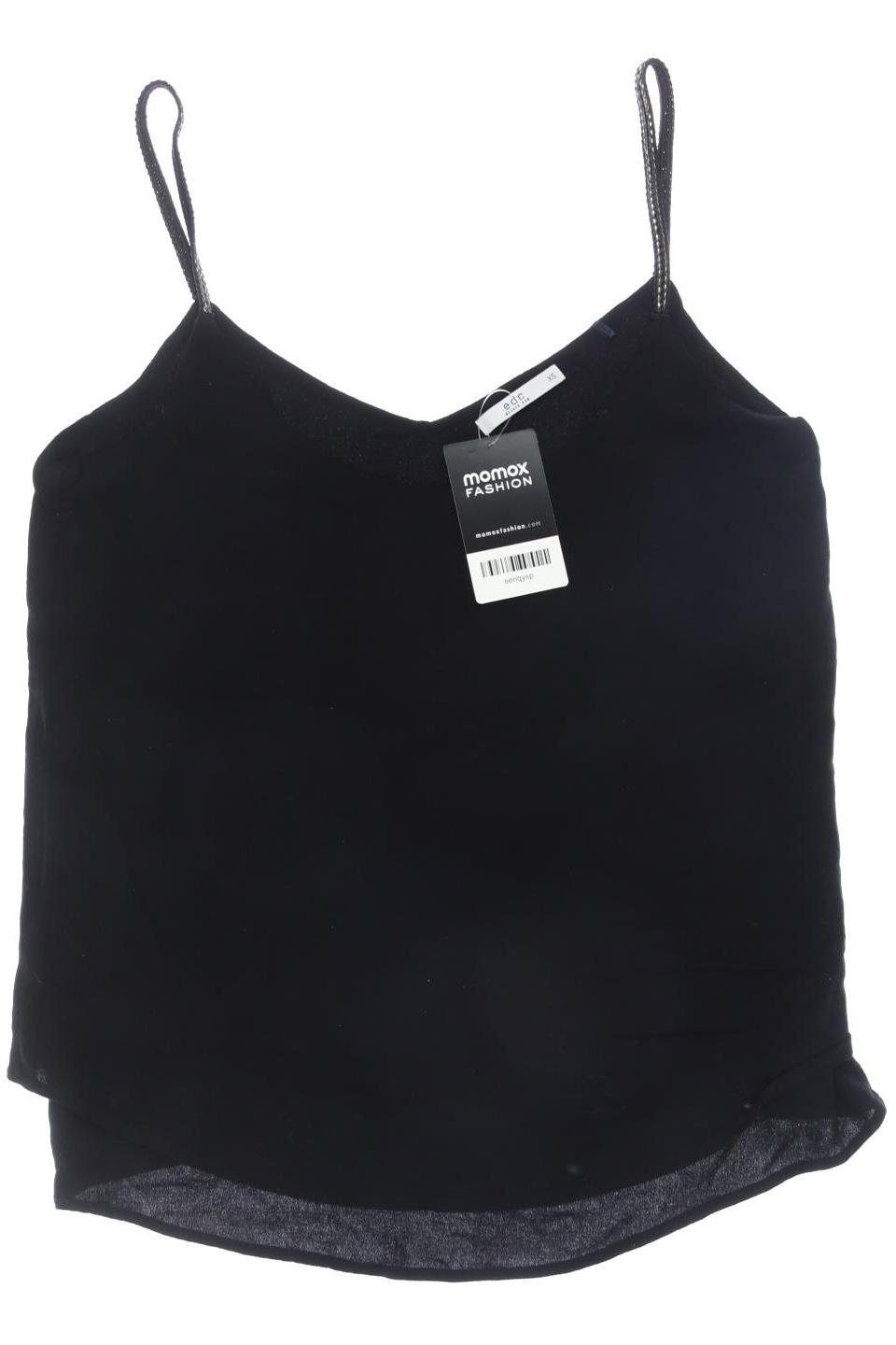 

edc by Esprit Damen Top, schwarz, Gr. 34