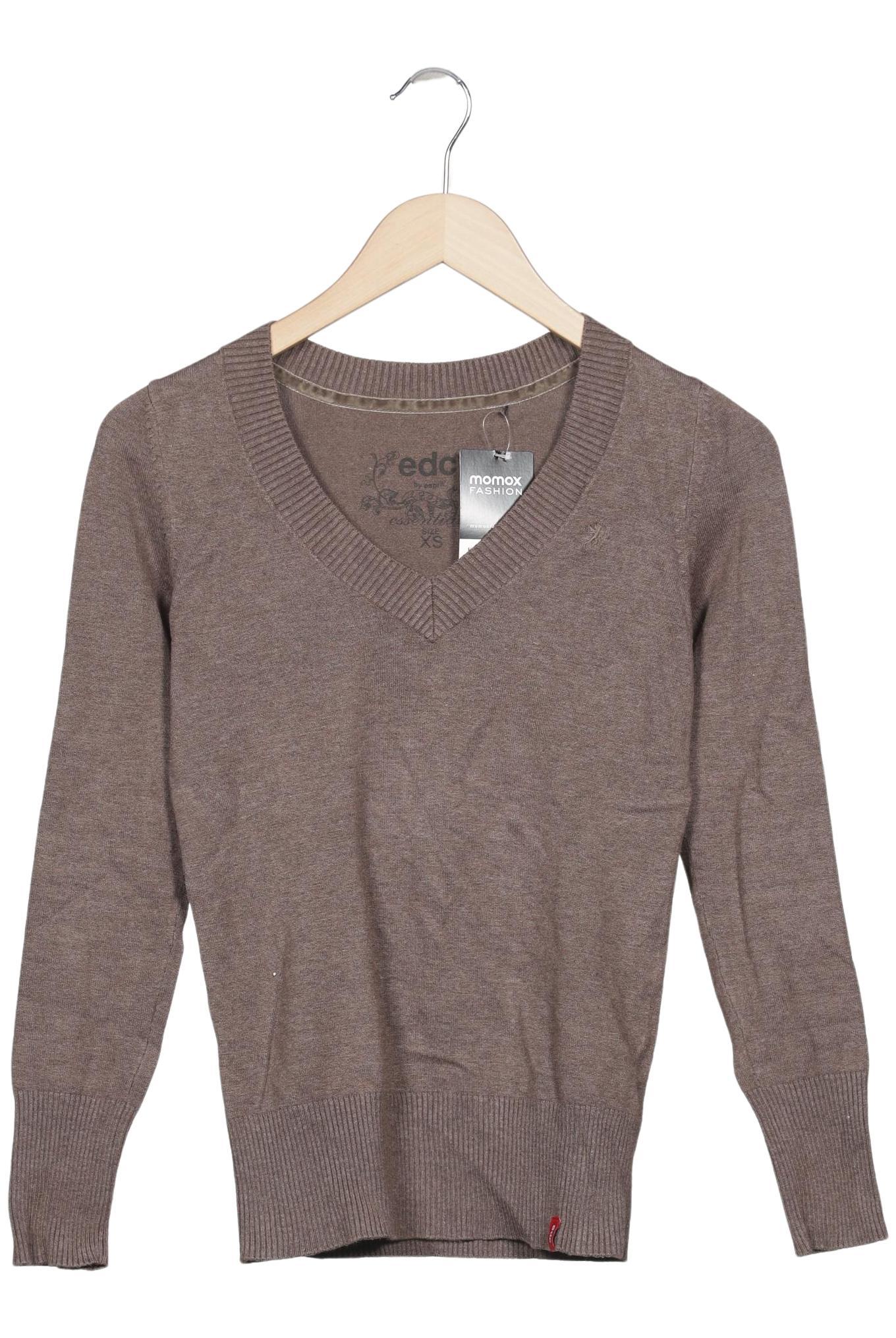 

edc by Esprit Damen Pullover, braun, Gr. 34