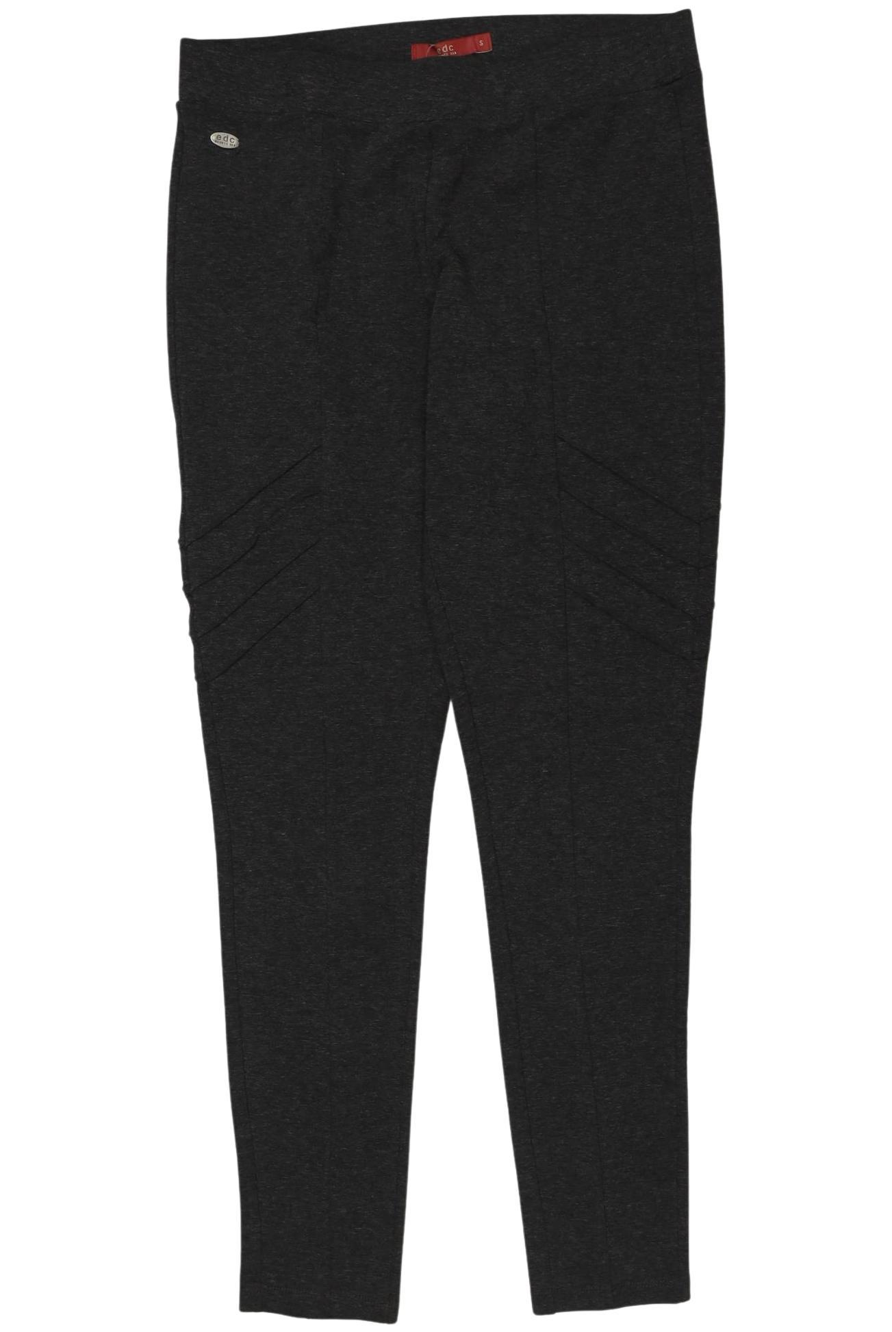

edc by Esprit Damen Stoffhose, grau, Gr. 0