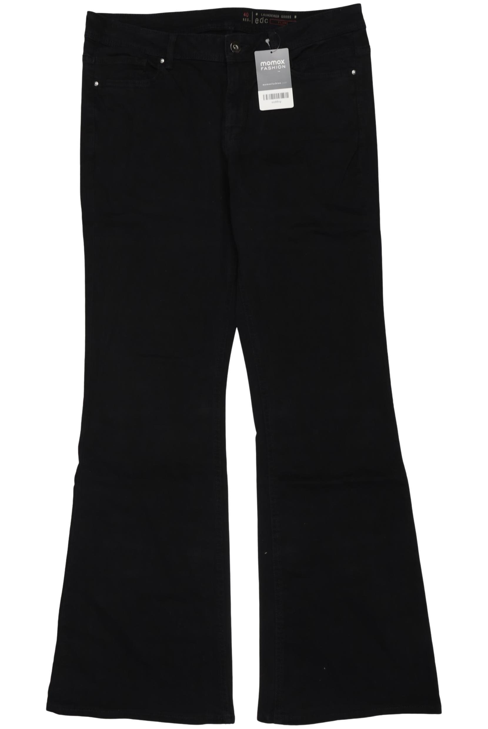 

edc by Esprit Damen Jeans, schwarz, Gr. 40