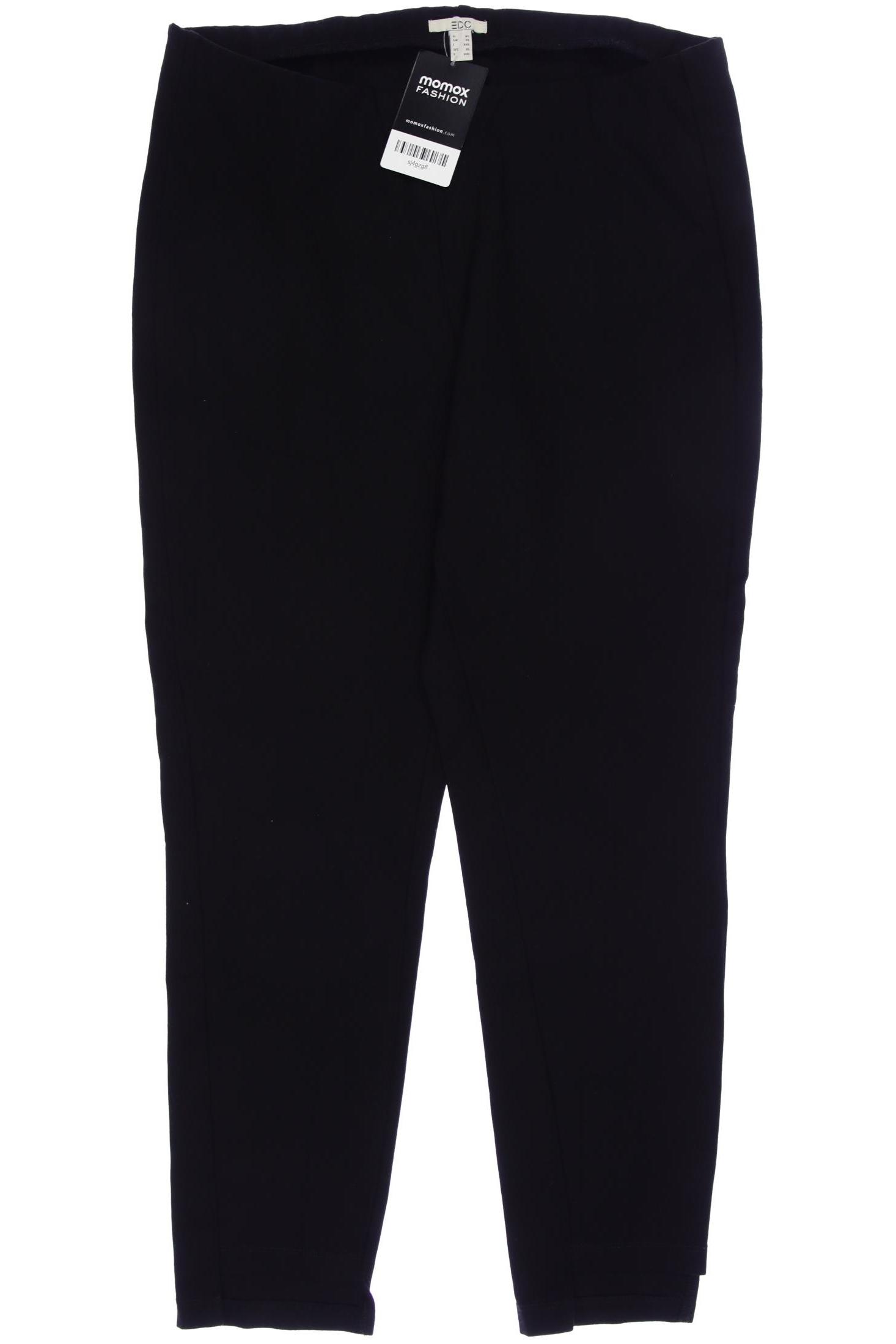 

edc by Esprit Damen Stoffhose, schwarz, Gr. 0