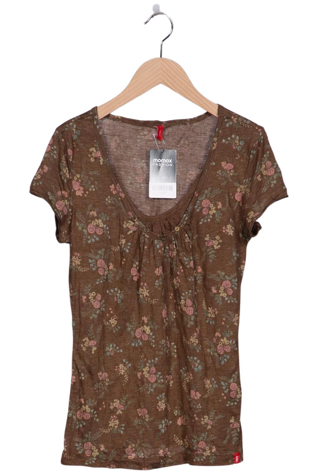 

edc by Esprit Damen T-Shirt, braun, Gr. 36