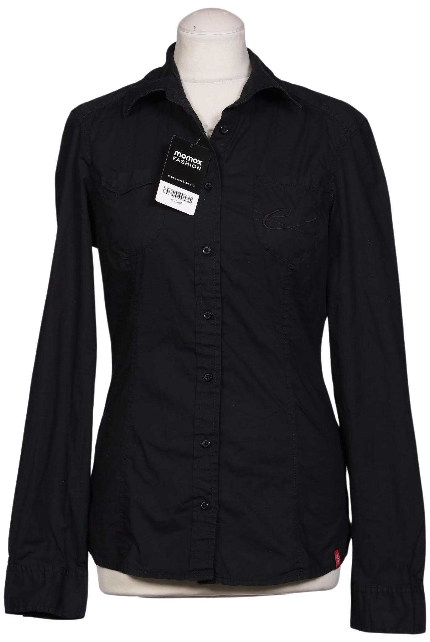 

edc by Esprit Damen Bluse, schwarz, Gr. 38