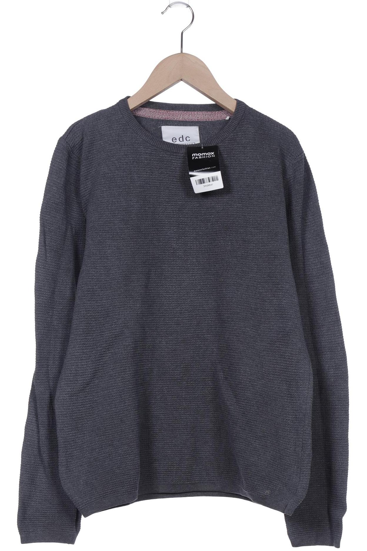 

edc by Esprit Herren Pullover, grau, Gr. 48
