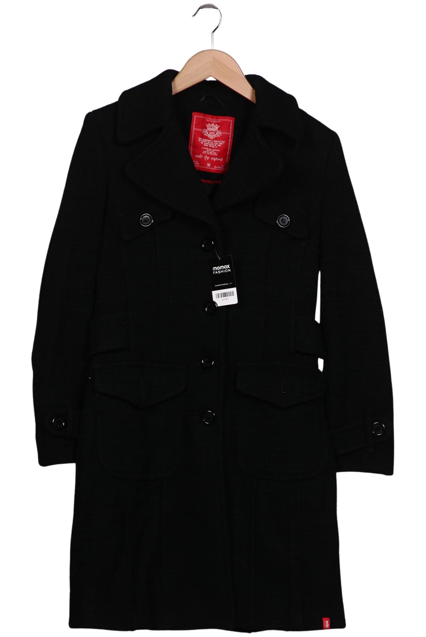 

edc by Esprit Damen Mantel, schwarz, Gr. 38