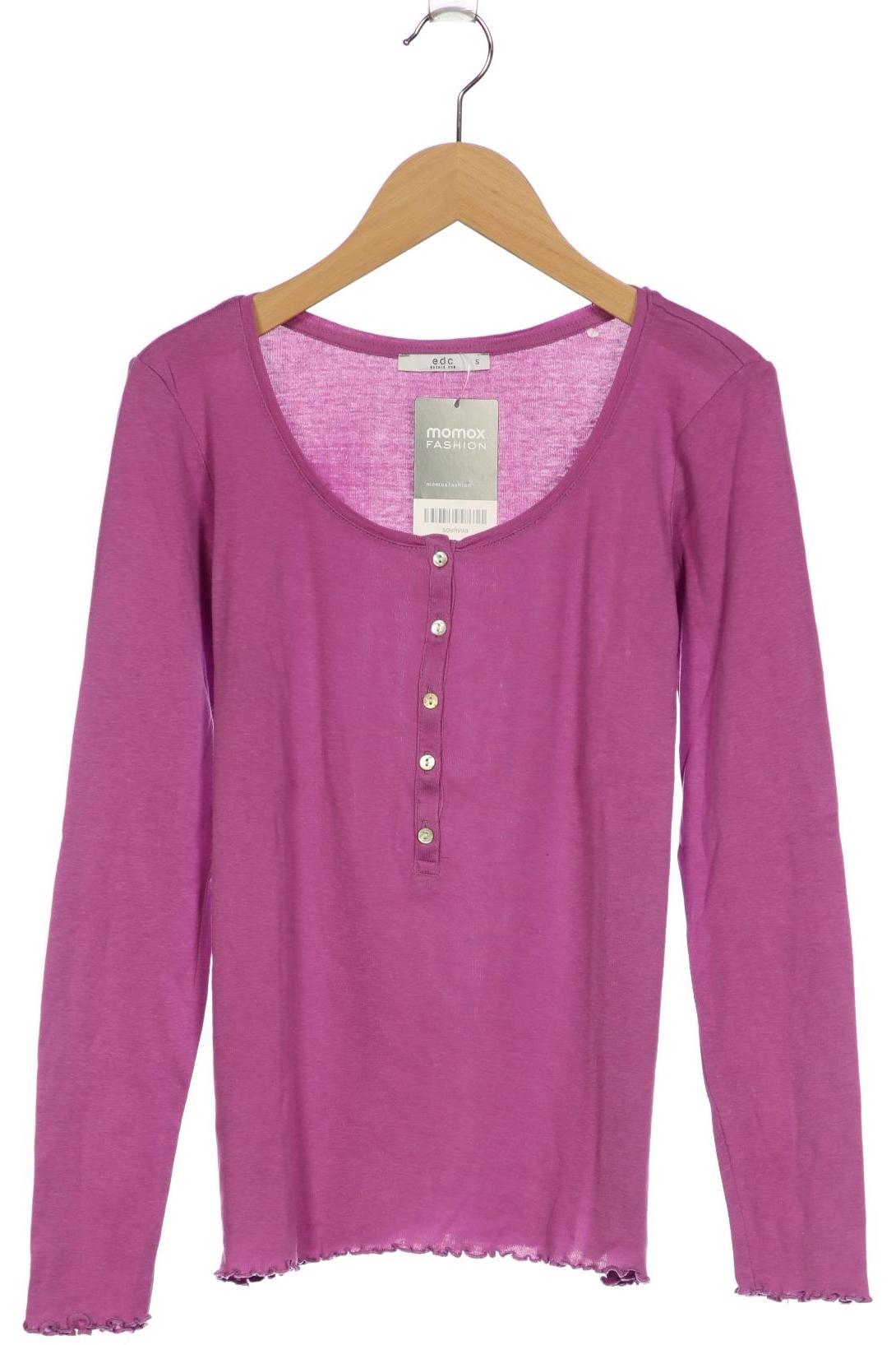 

edc by Esprit Damen Langarmshirt, flieder, Gr. 36