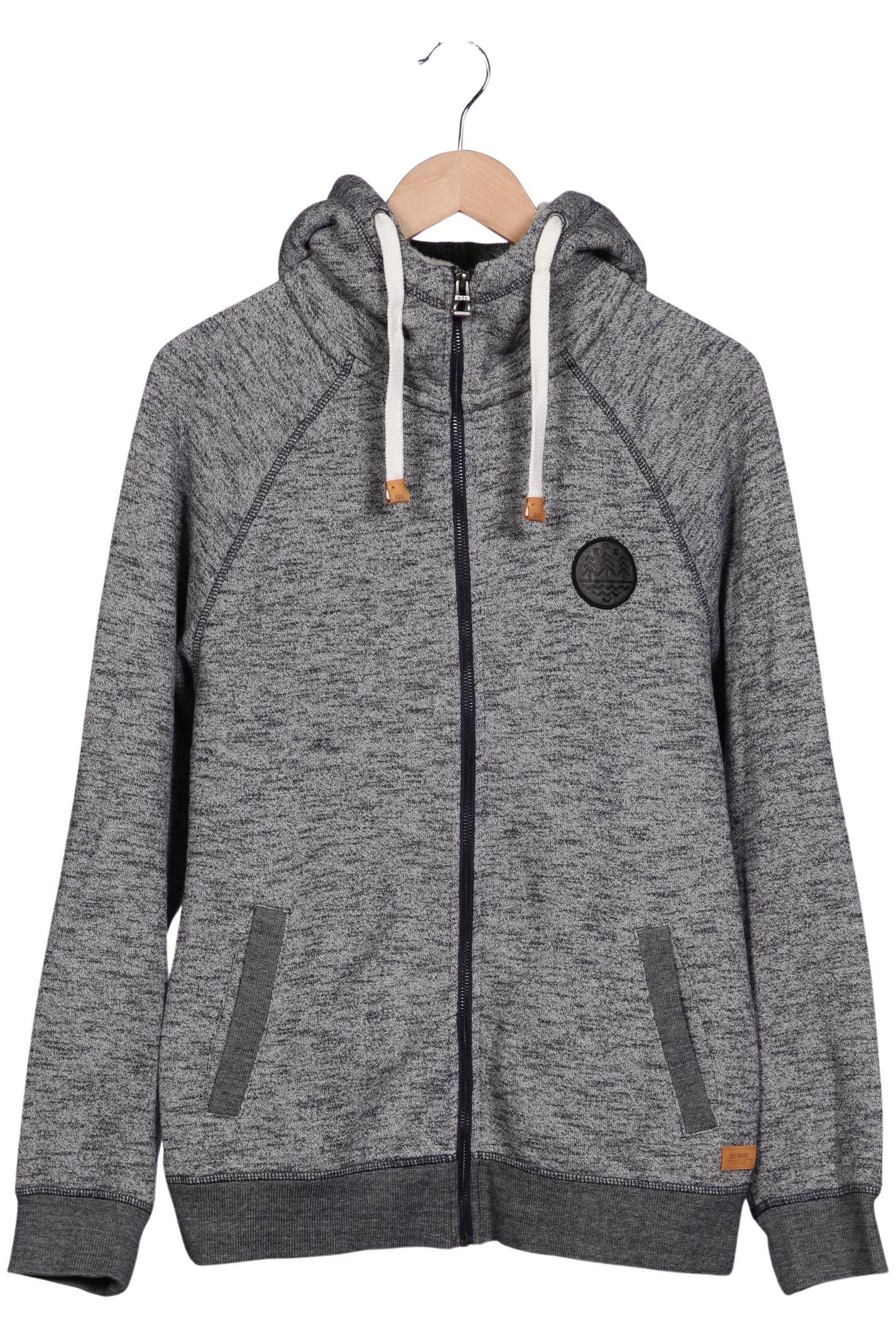 

edc by Esprit Damen Kapuzenpullover, grau, Gr. 38