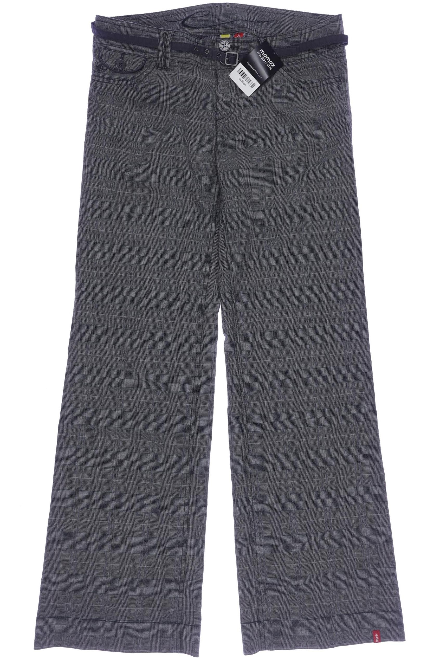 

edc by Esprit Damen Stoffhose, grau, Gr. 38