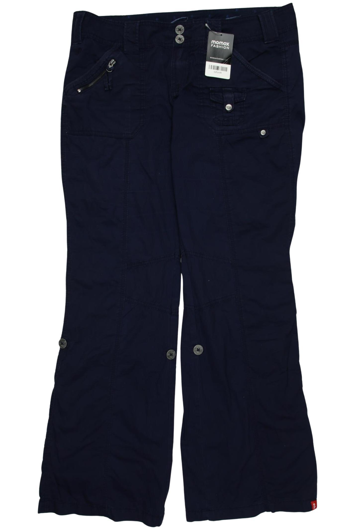

edc by Esprit Damen Stoffhose, marineblau, Gr. 40