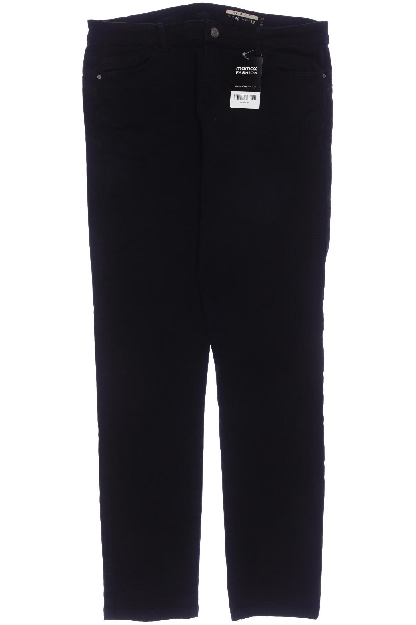 

edc by Esprit Damen Jeans, schwarz, Gr. 40