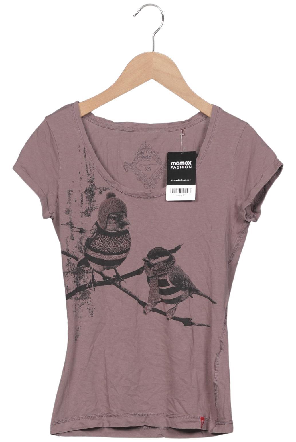 

edc by Esprit Damen T-Shirt, flieder, Gr. 34