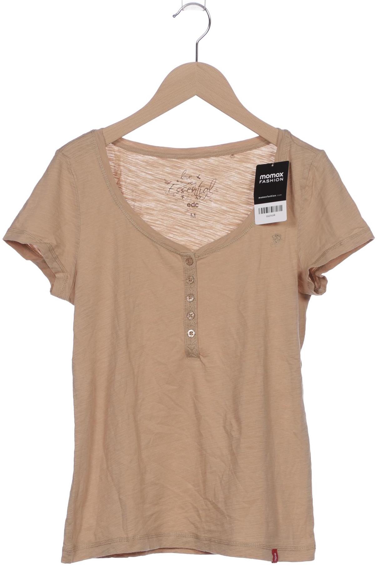 

edc by Esprit Damen T-Shirt, beige, Gr. 38