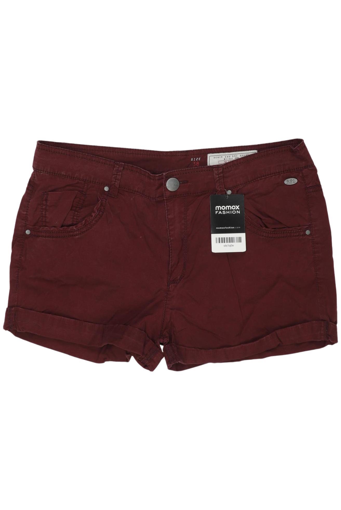 

edc by Esprit Damen Shorts, bordeaux, Gr. 38