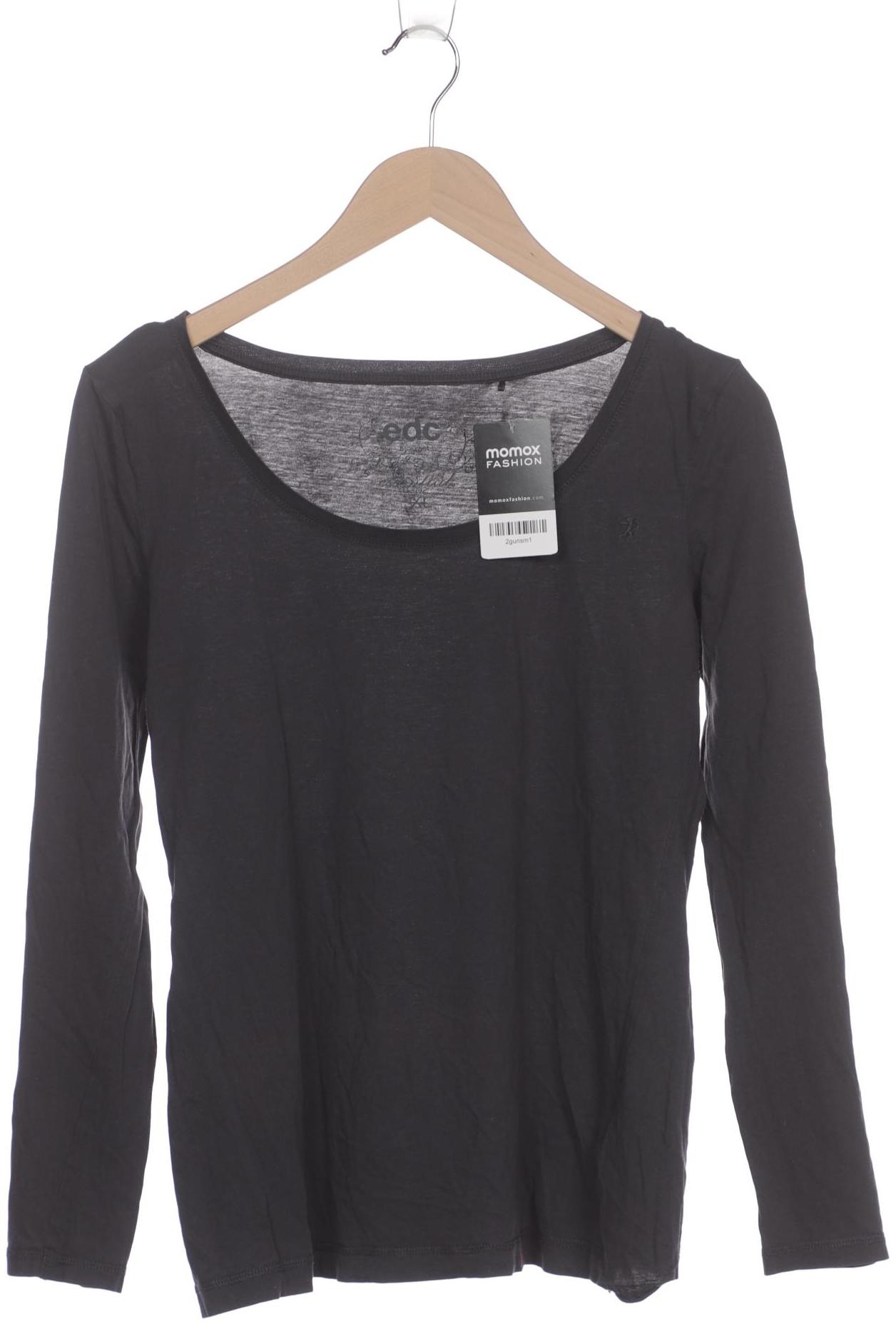 

edc by Esprit Damen Langarmshirt, grau, Gr. 44