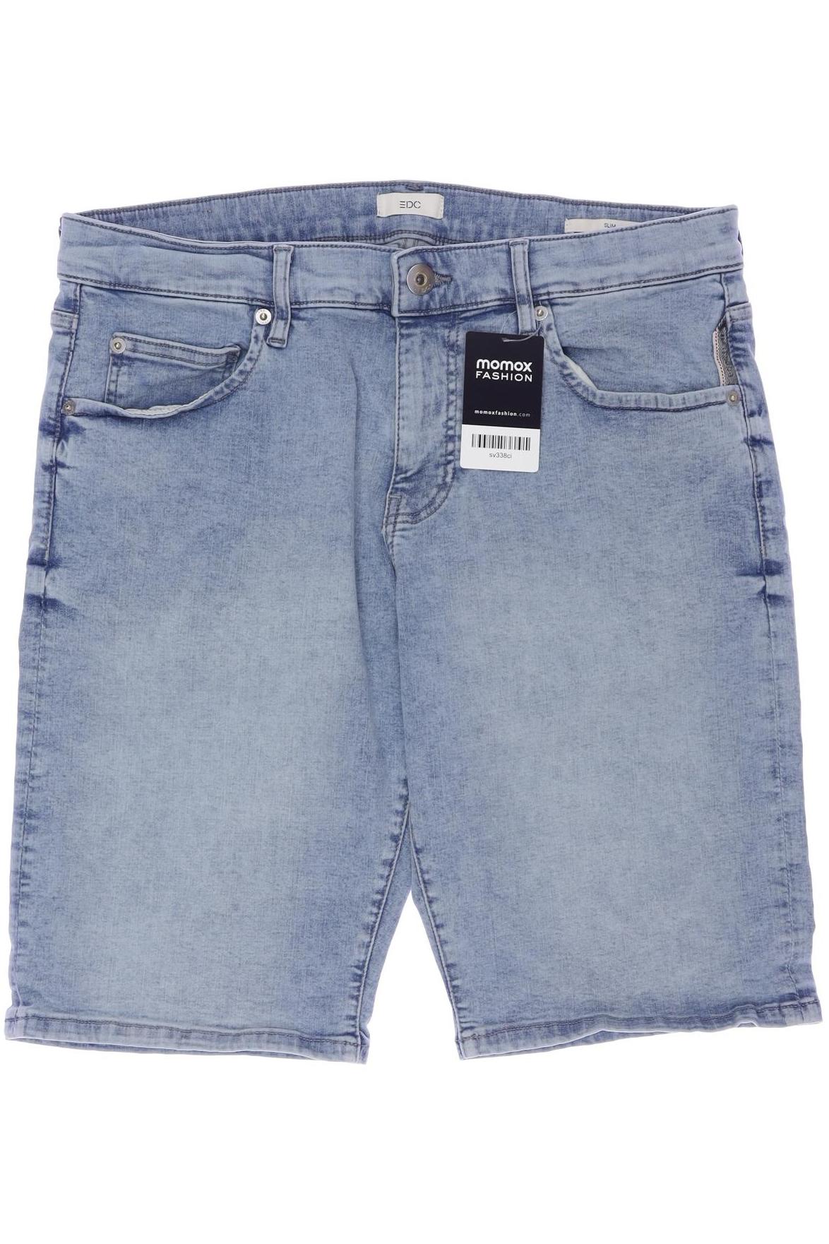 

edc by Esprit Herren Shorts, blau, Gr. 34