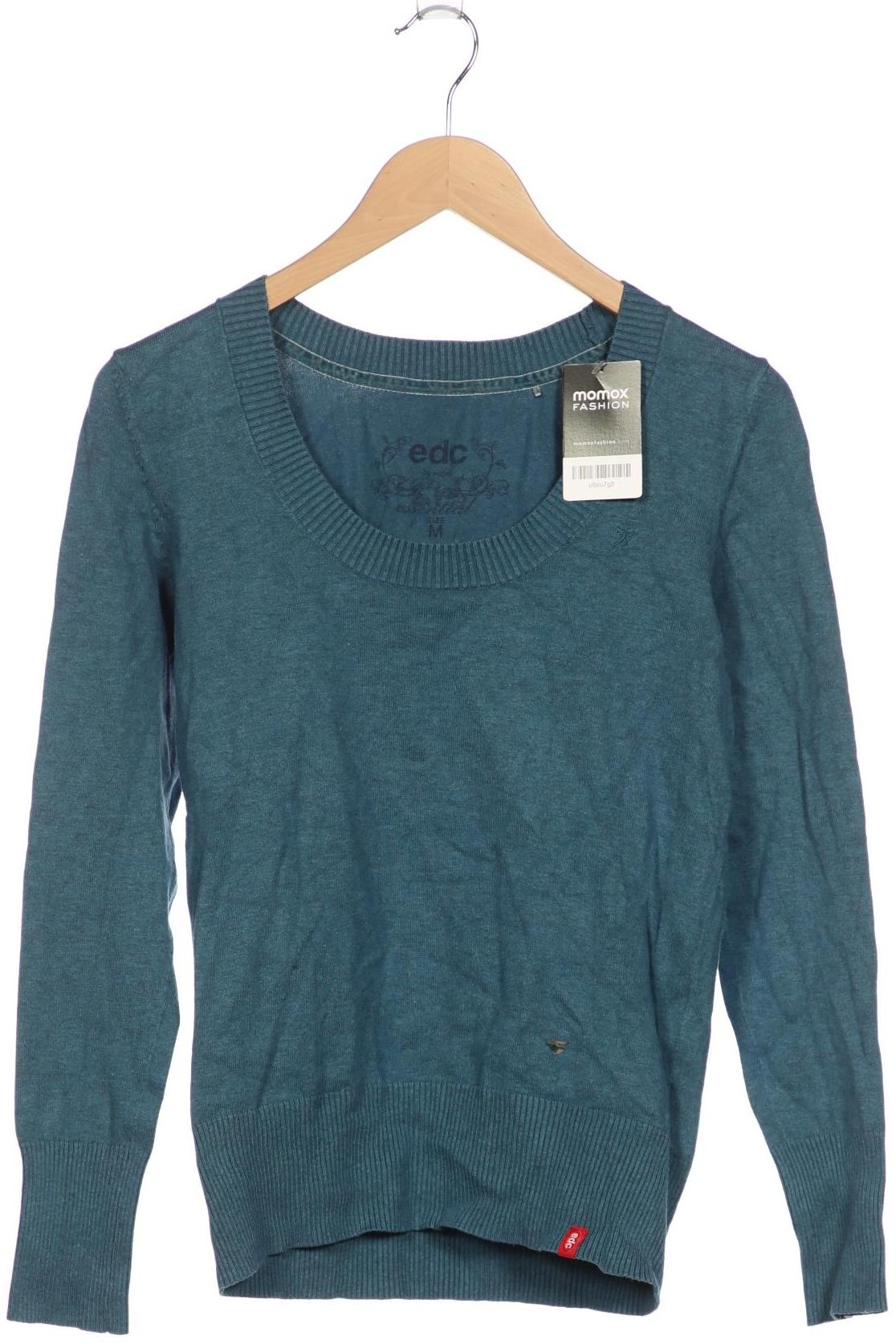 

edc by Esprit Damen Pullover, blau, Gr. 38